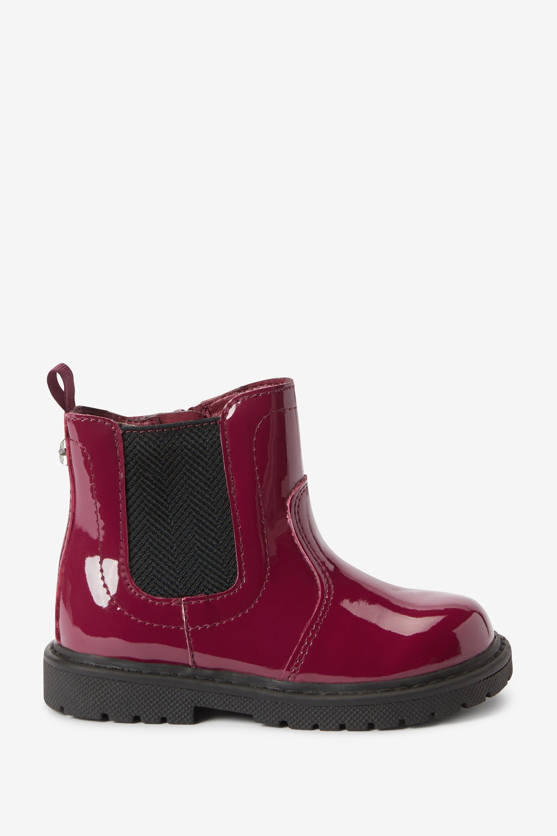 red platform chelsea boots