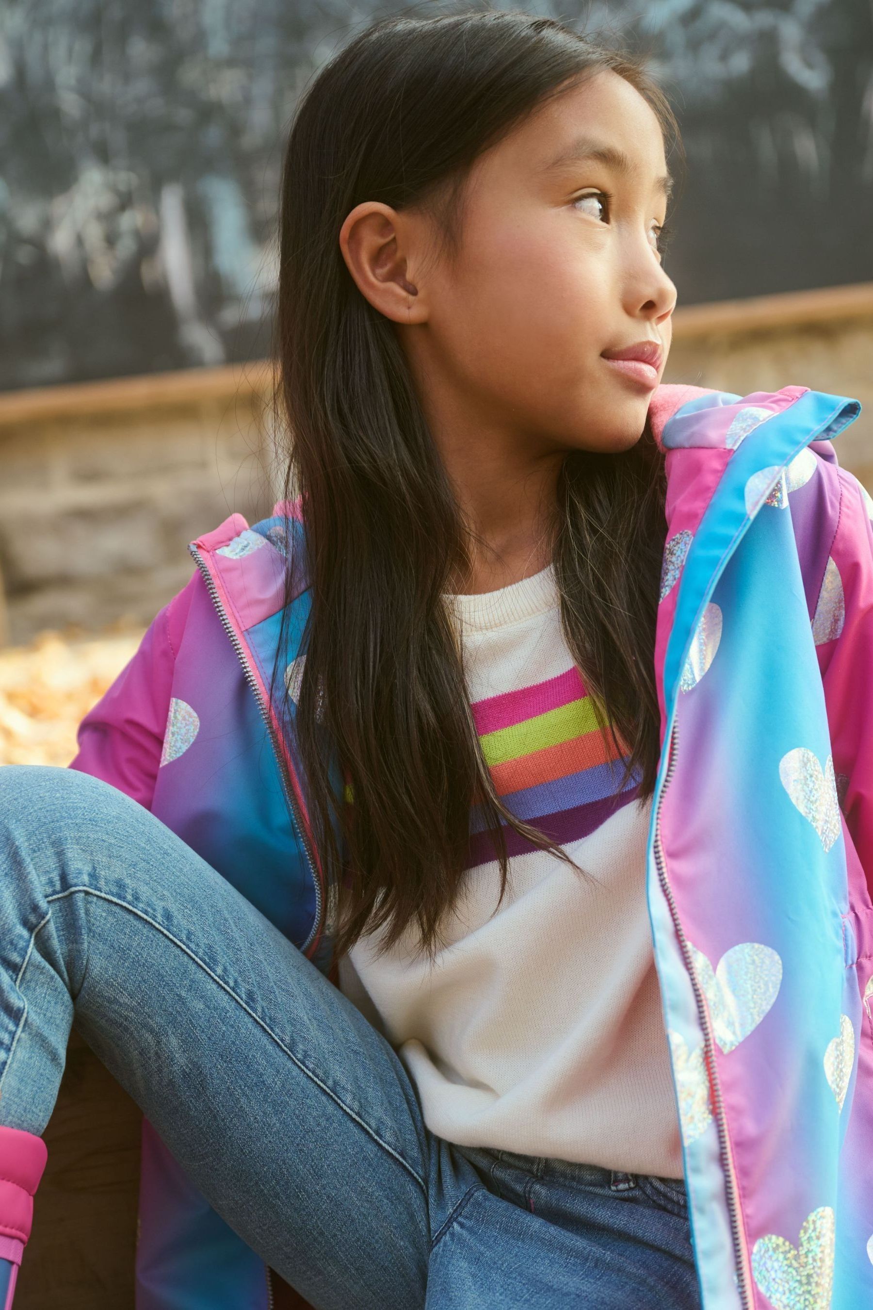 Buy Hatley Pink Hearts Rain Jacket from Next Ireland