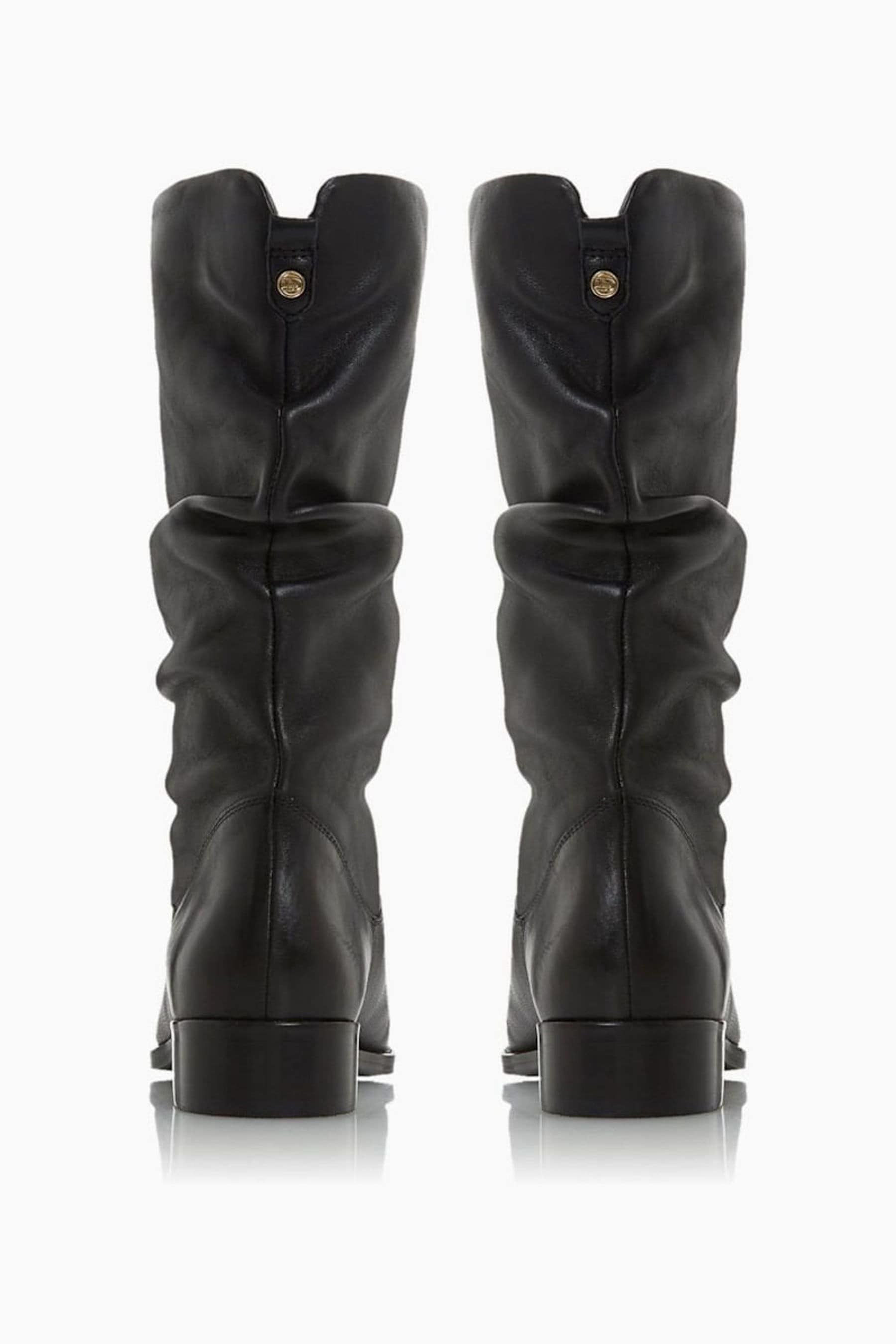 dune ruched calf boots
