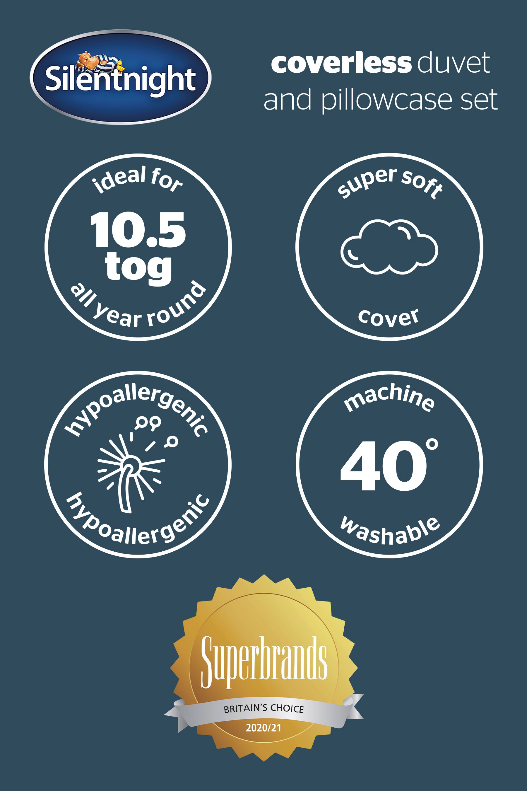 Buy Silentnight Coverless Duvet and Pillow Set from the Next UK online shop