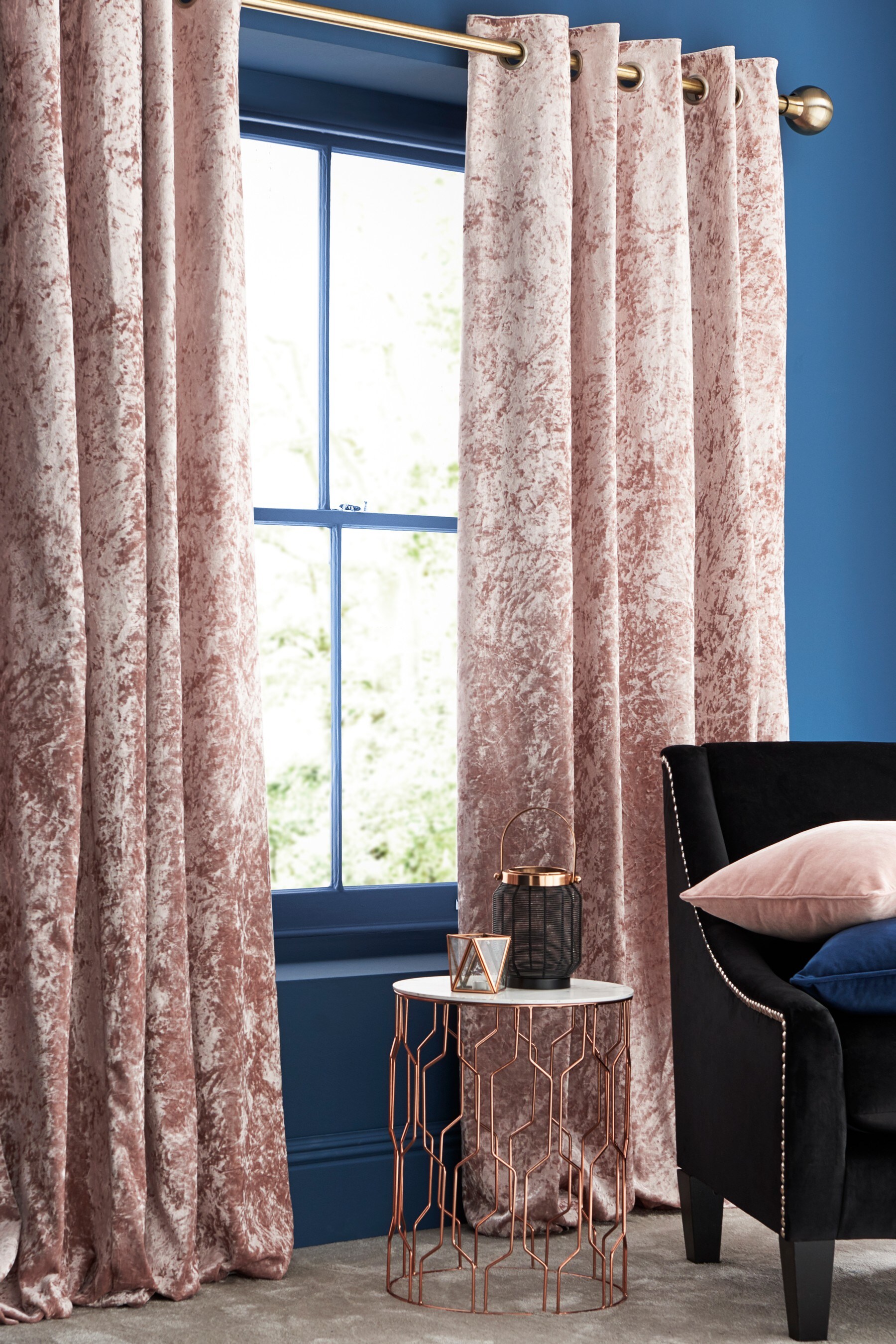 Buy Crushed Velvet Curtains from the Next UK online shop