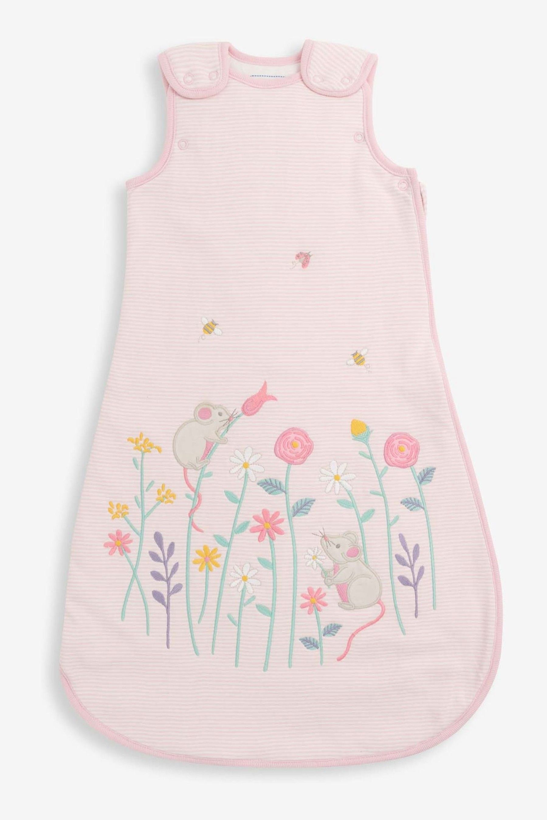 Buy JoJo Maman Bébé Pink Mouse Appliqué 1.5 tog Baby Sleeping Bag from