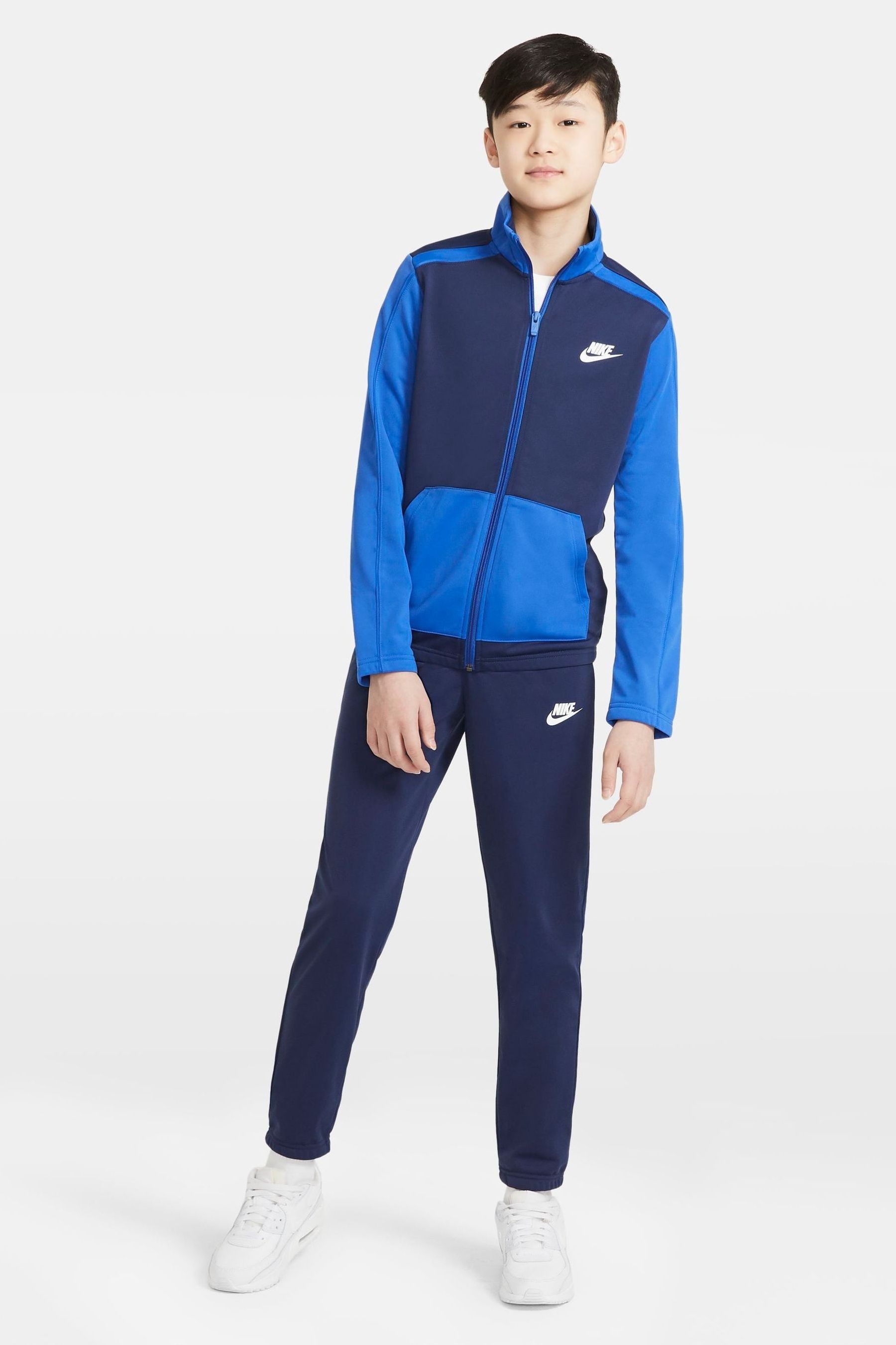 Nike poly tracksuit blue 2025