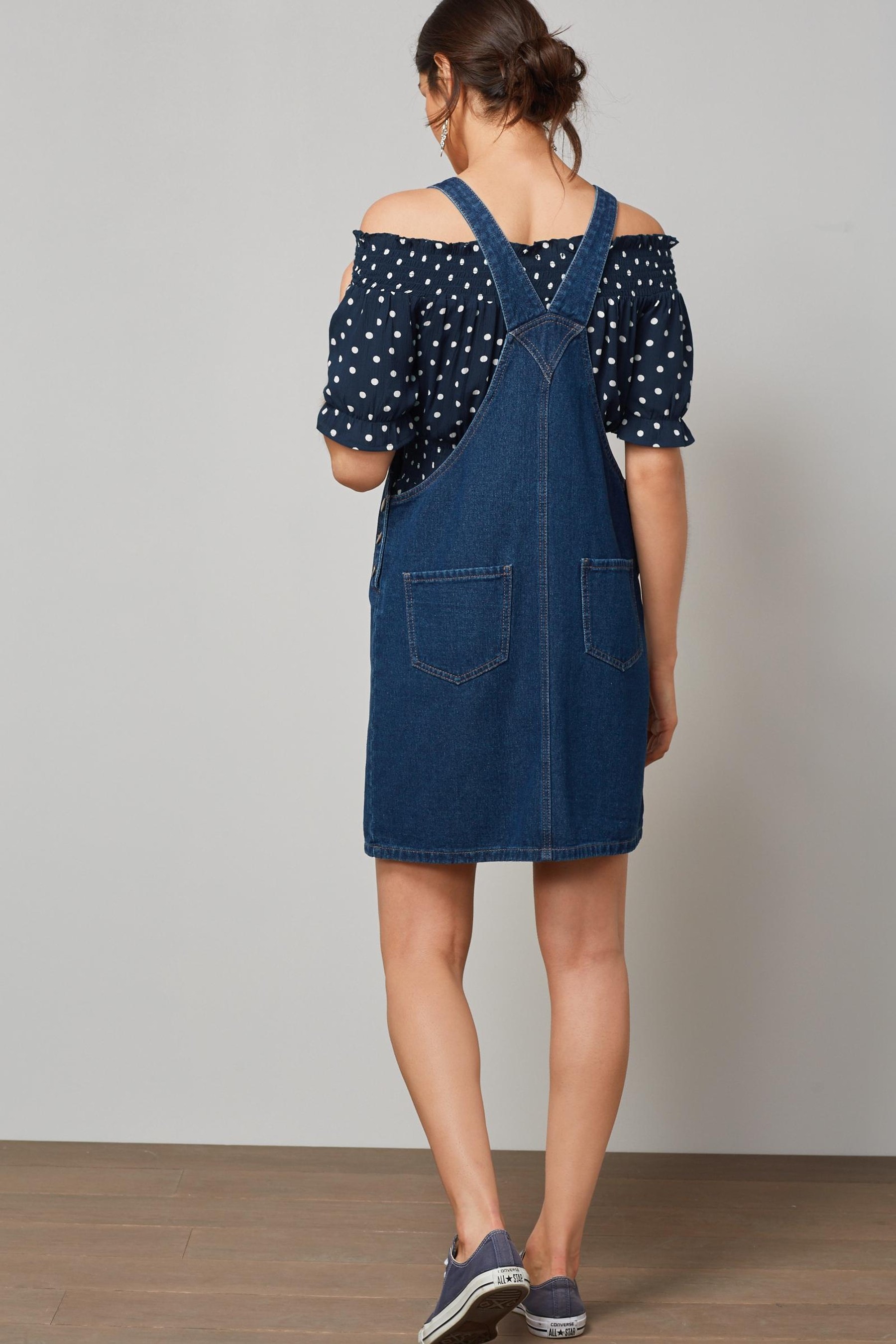 Denim pinafore dress tesco shop