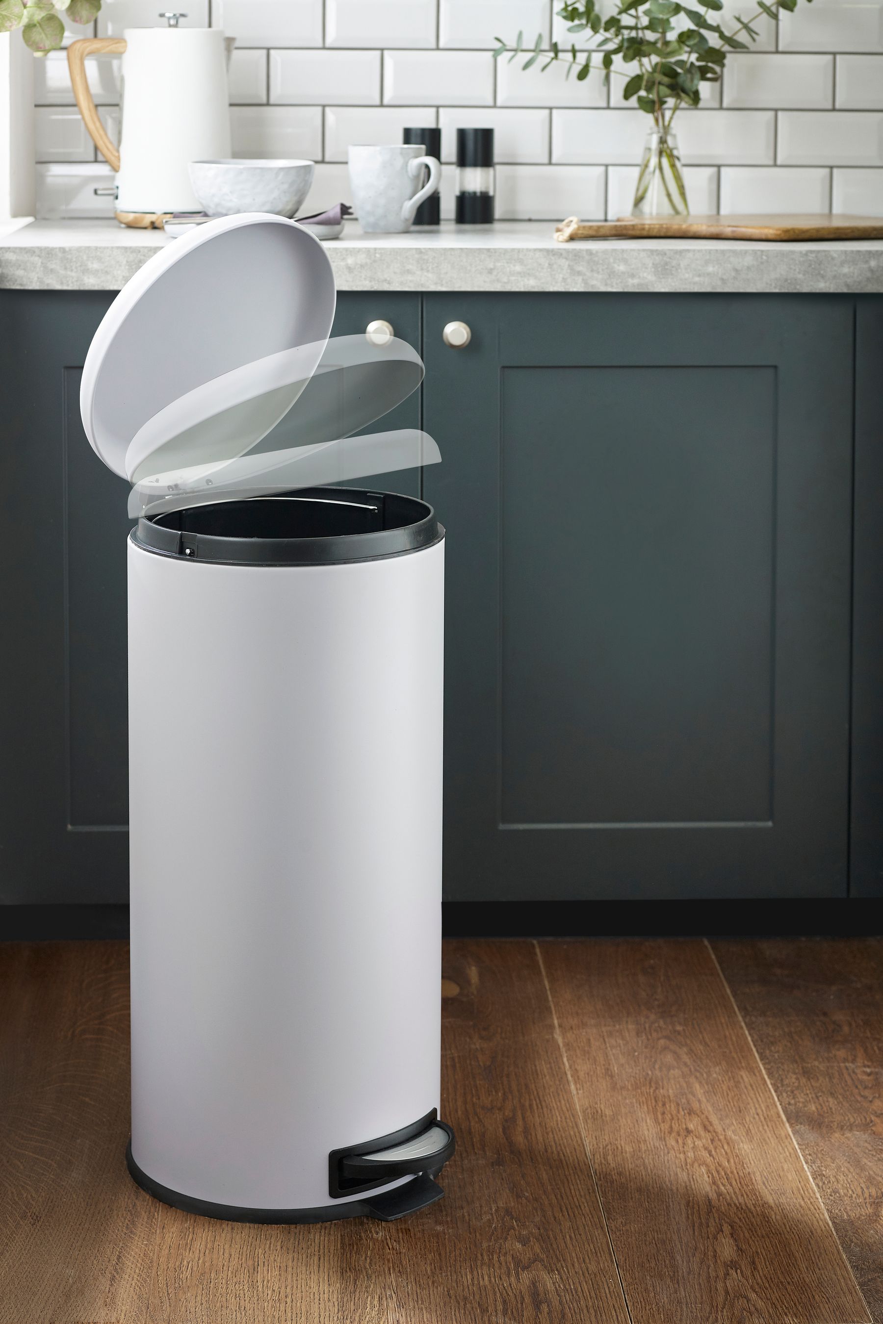 Buy Light Grey 30L Soft Close Pedal Bin from the Next UK online shop