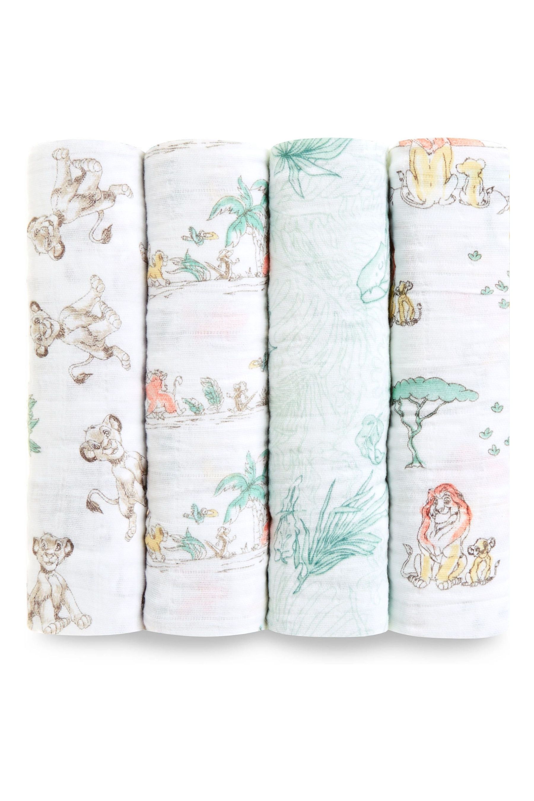 Buy aden + anais Large Cotton Muslin Blankets 4 Pack from Next Ireland