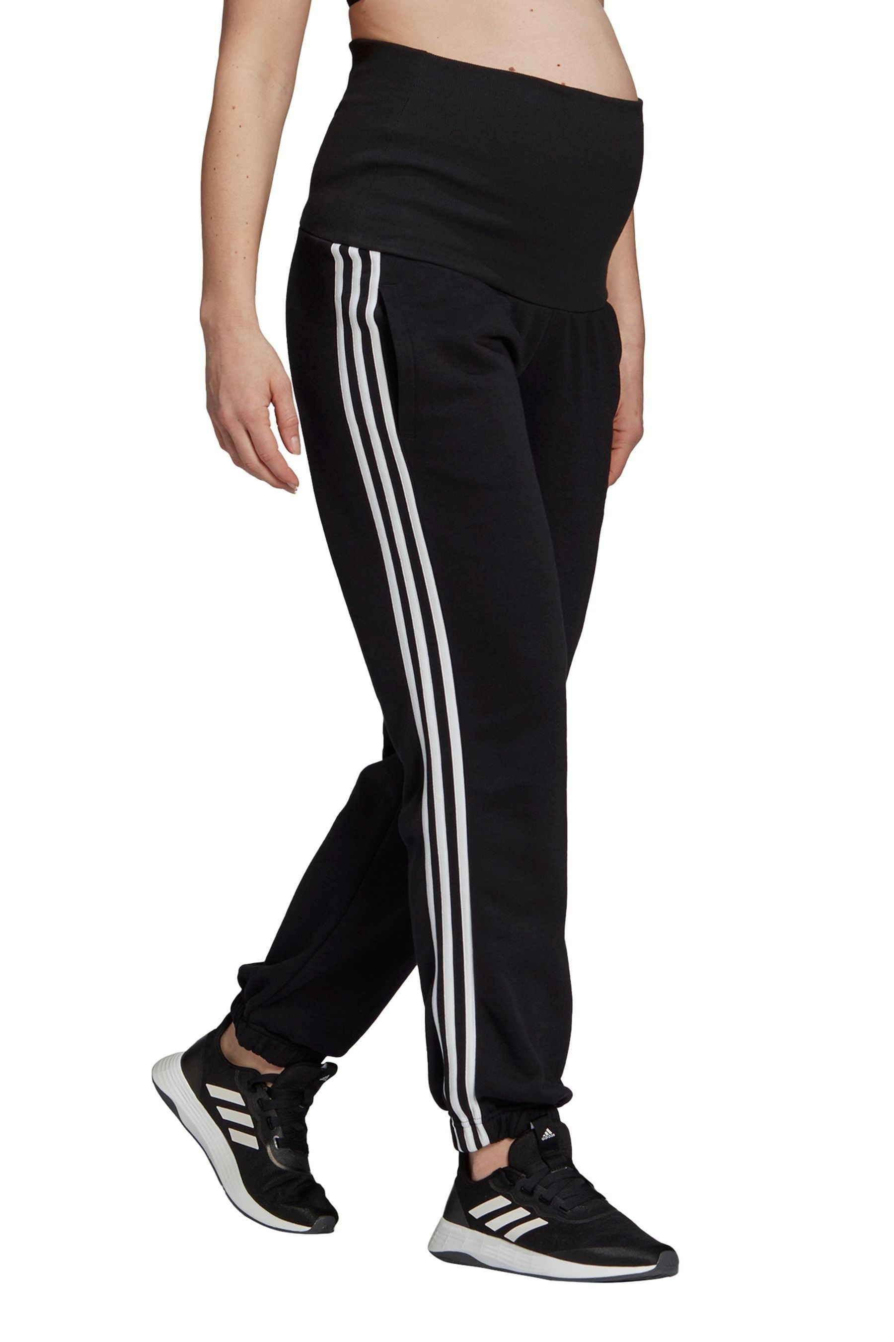 Buy adidas Maternity 3 Stripe Cotton Joggers from the Next UK online shop