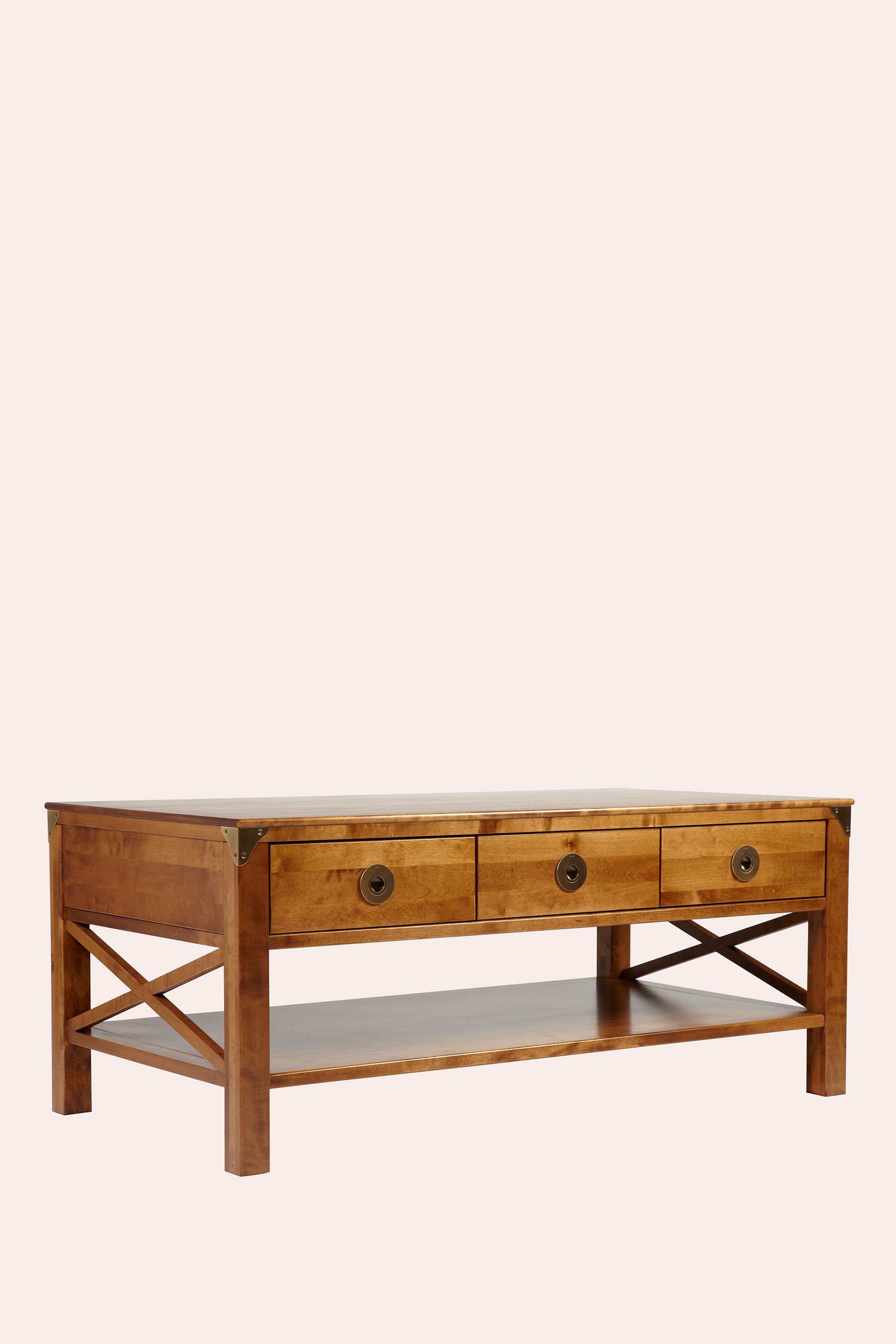Buy Laura Ashley Honey Gold Balmoral 3 Drawer Coffee Table from the Next UK online shop
