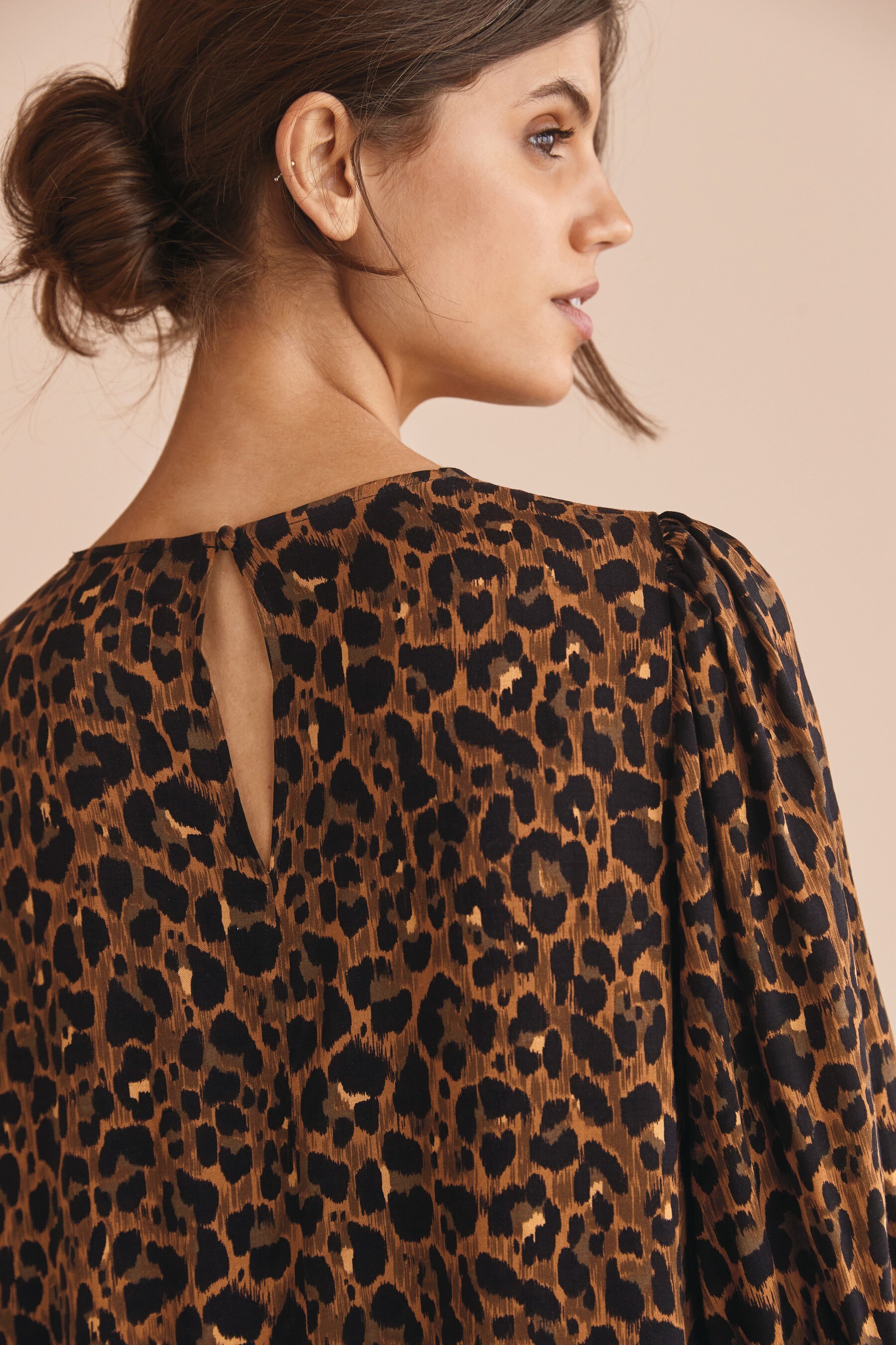 Download Buy Animal Print Tiered Midi Dress from the Next UK online ...