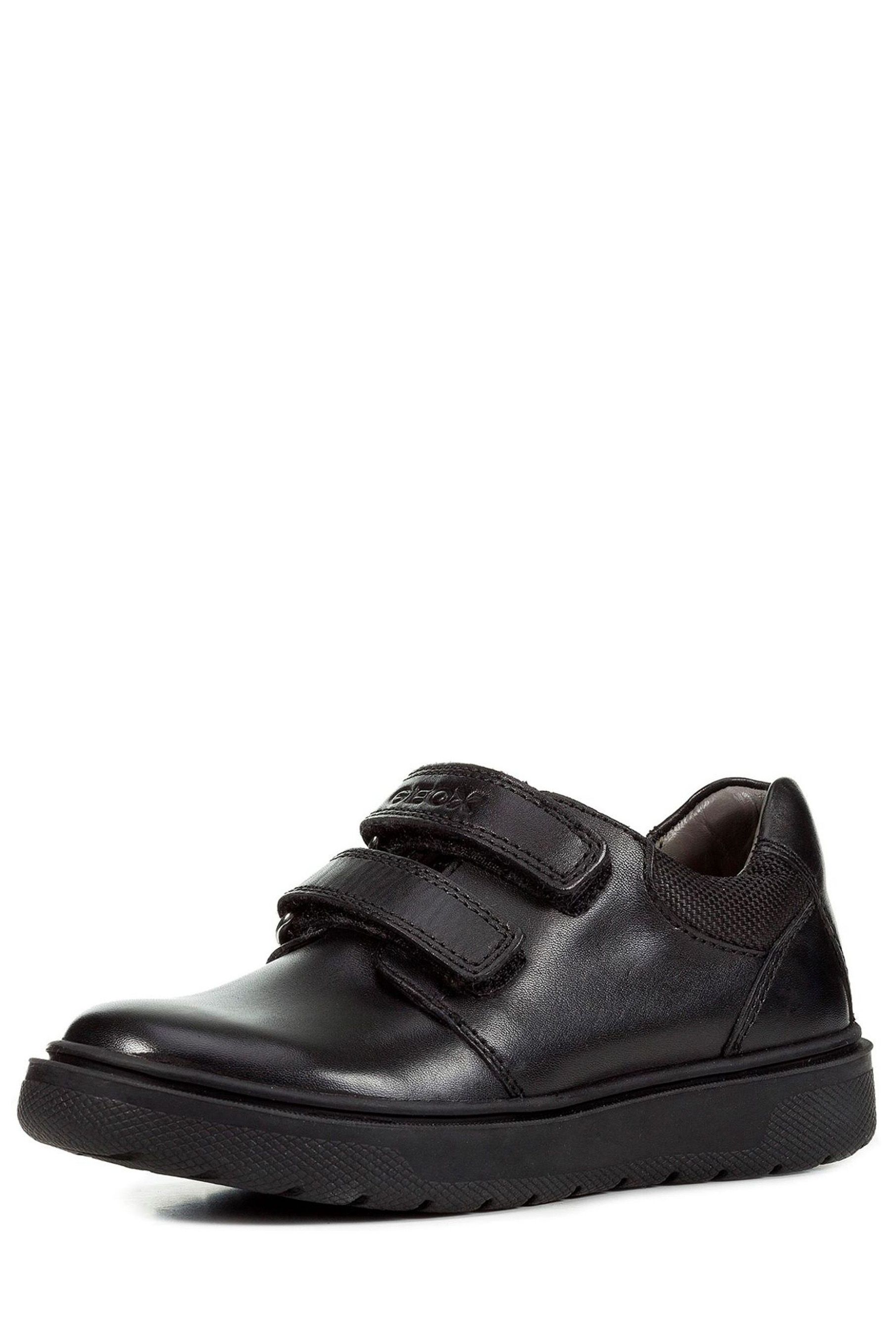 geox black leather riddock
