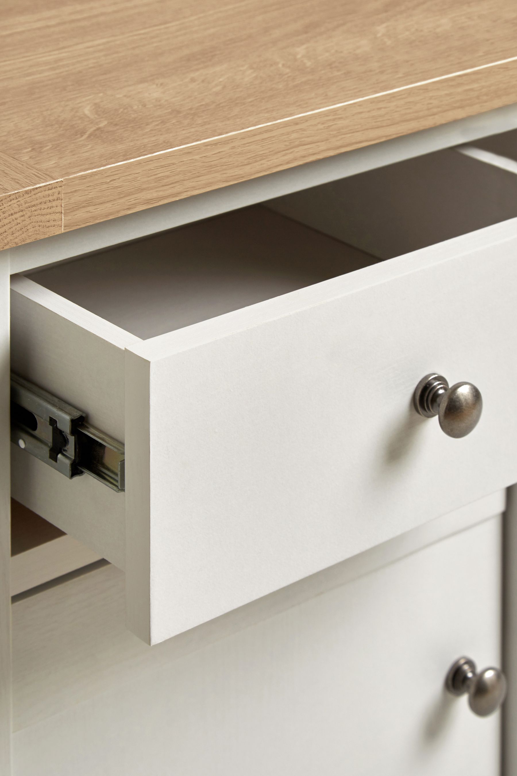 Buy Chalk White Malvern Paint Effect 2 Drawer Bedside Table from Next Ireland