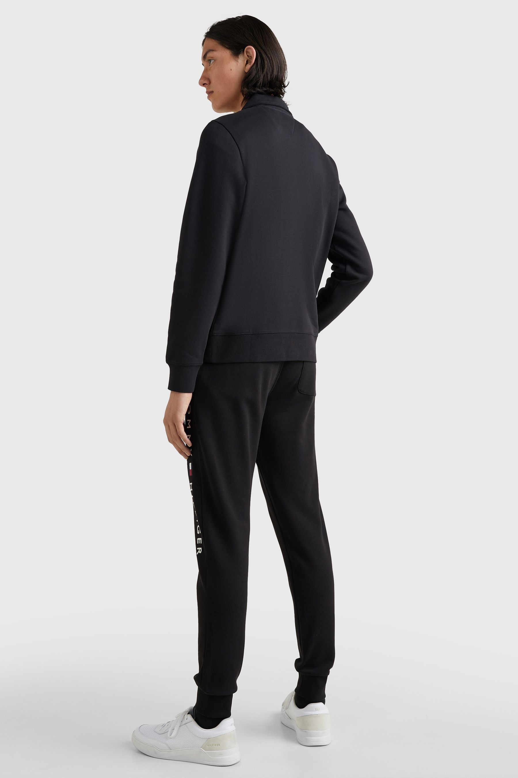 Buy Tommy Hilfiger Black Tommy Logo Mockneck Jumper from the Next UK online shop