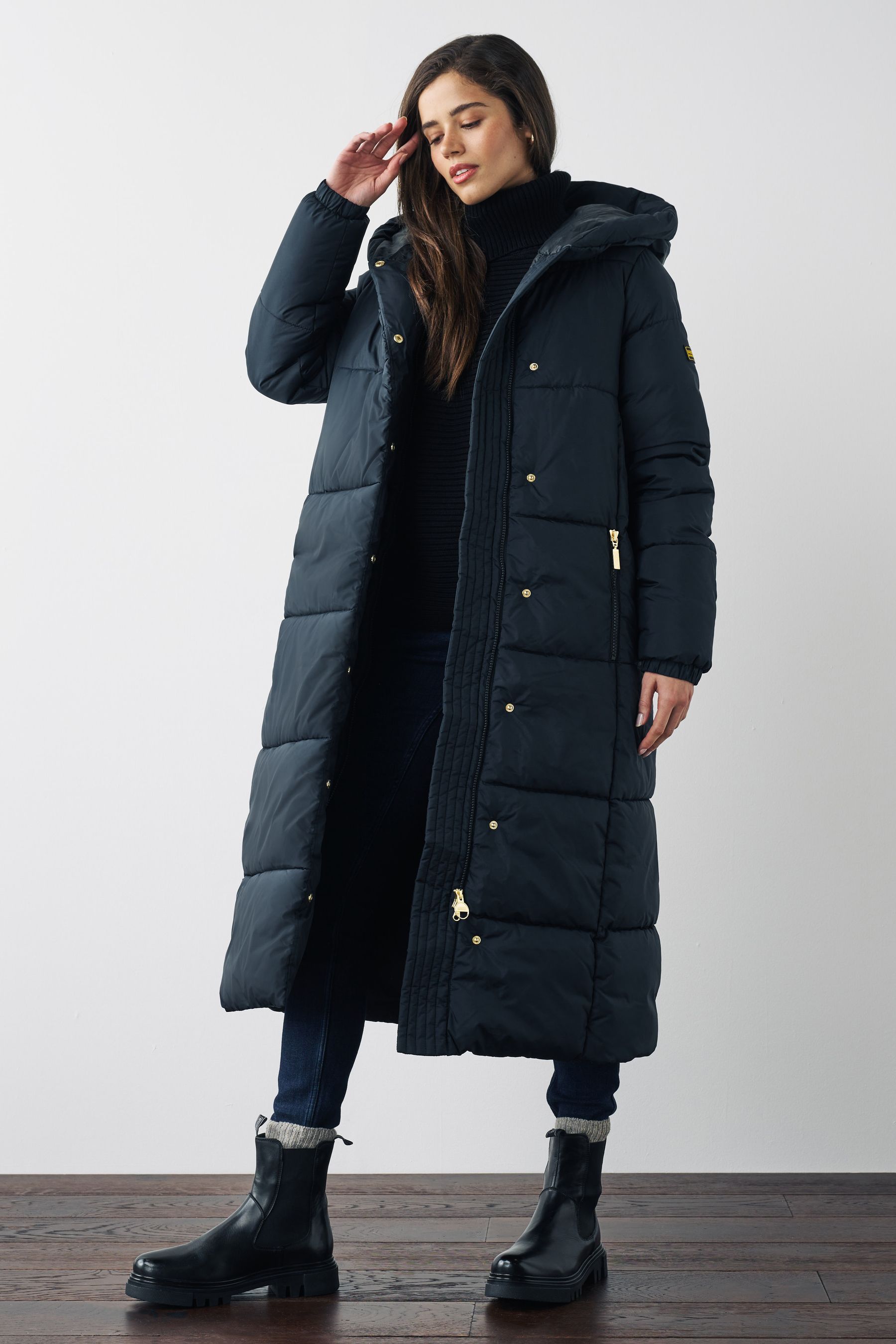 Buy Barbour® International Maxi Longline Padded Luxe Aleda Jacket from ...