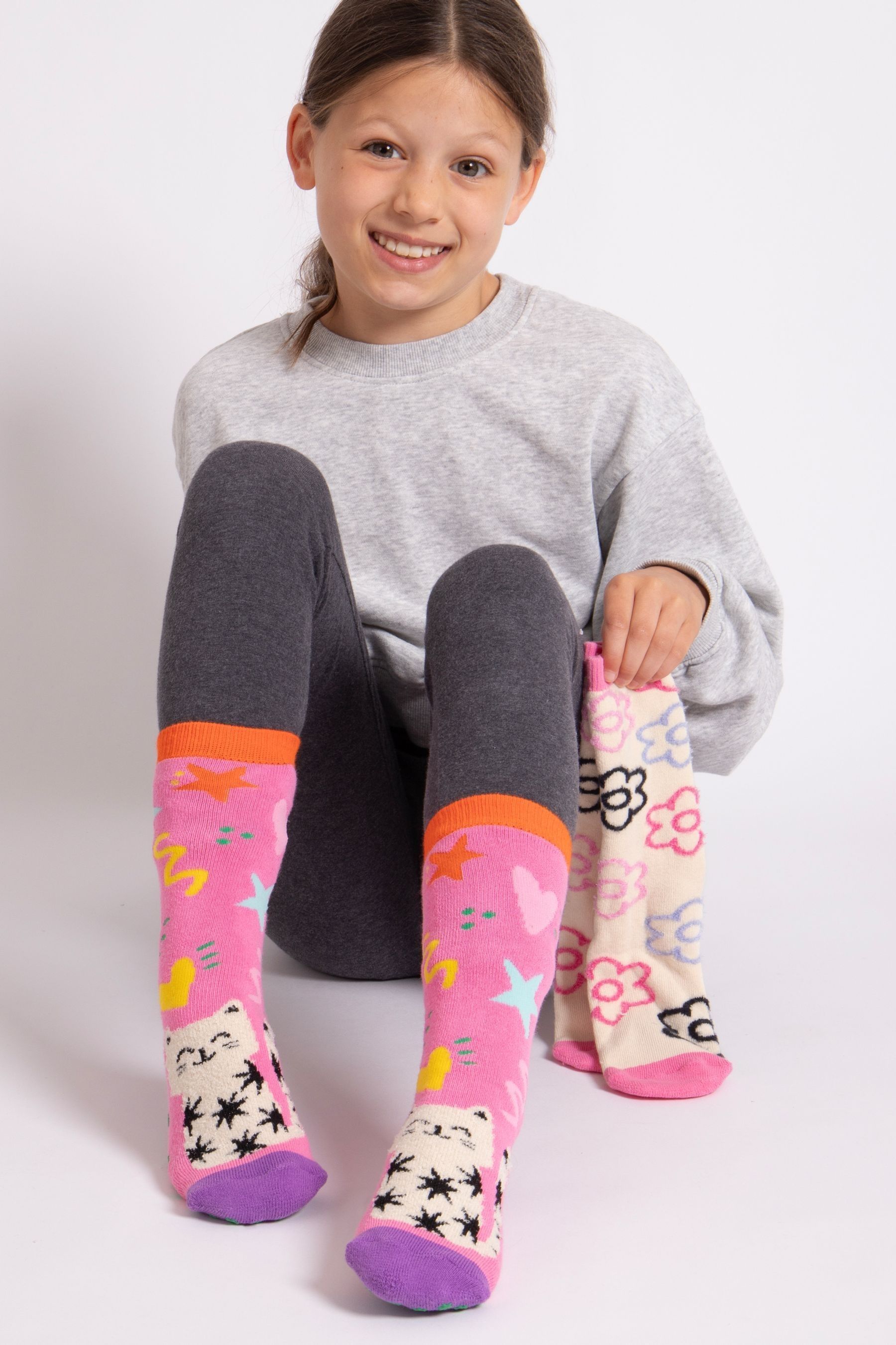 Buy Totes Childrens Original Slipper Socks 2 Pair Pack from the Laura