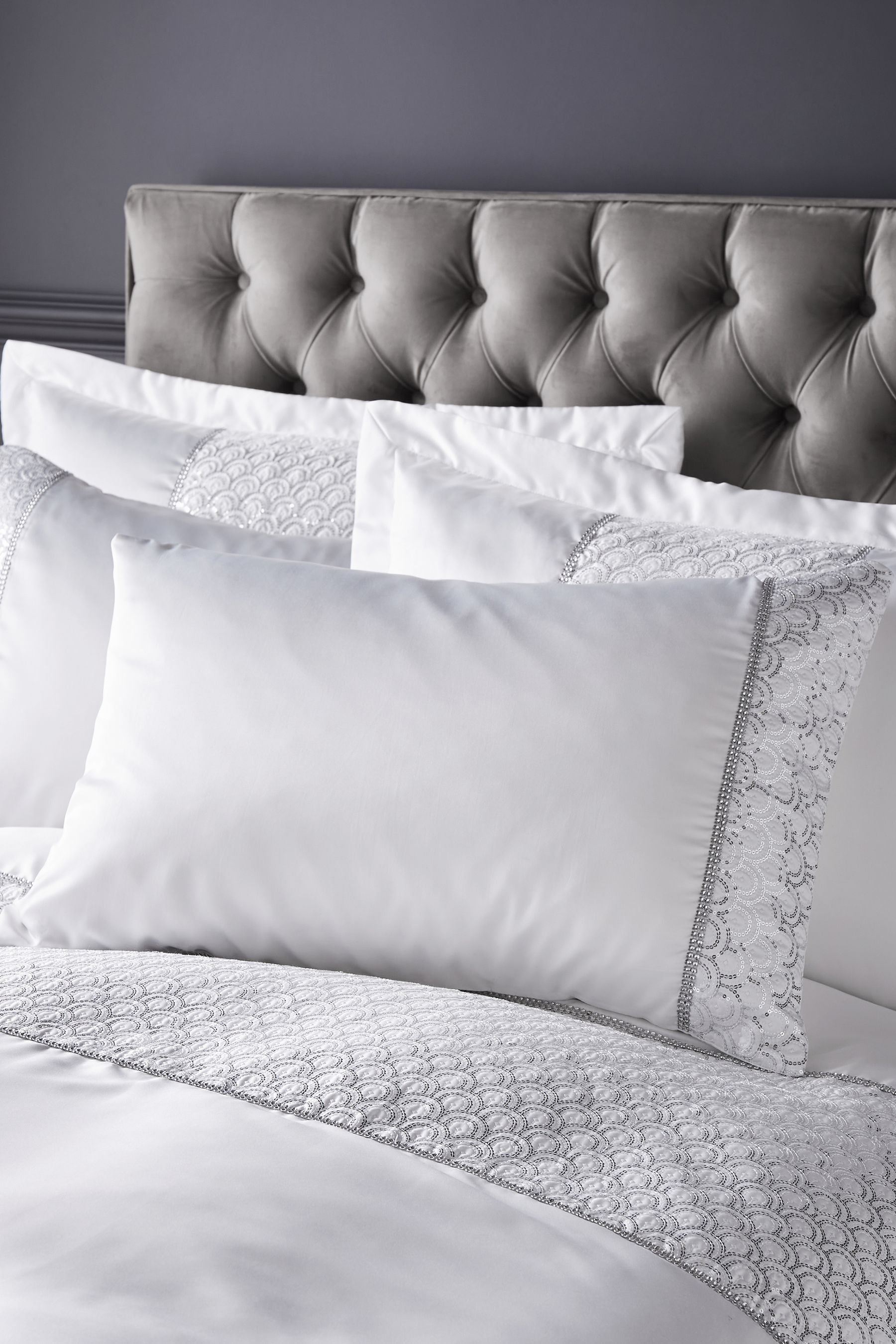 Buy Catherine Lansfield Deco Sequin Glamour Duvet Cover Set from the