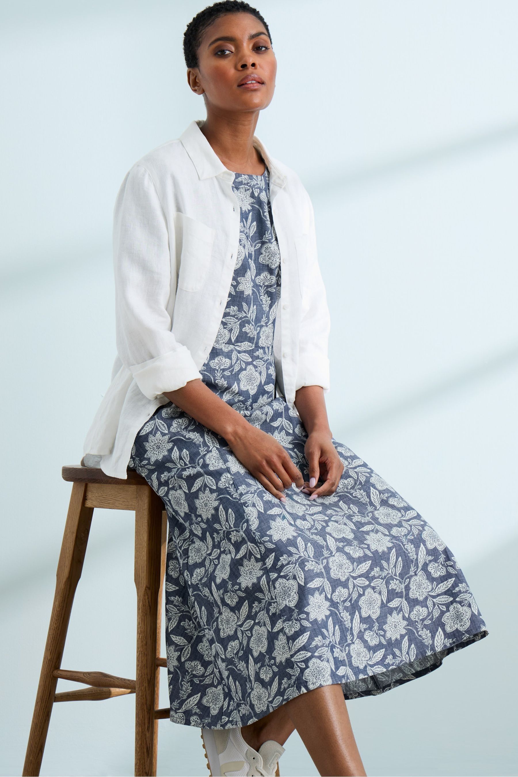 Buy Seasalt Cornwall Blue Fox Path Dress from Next Ireland