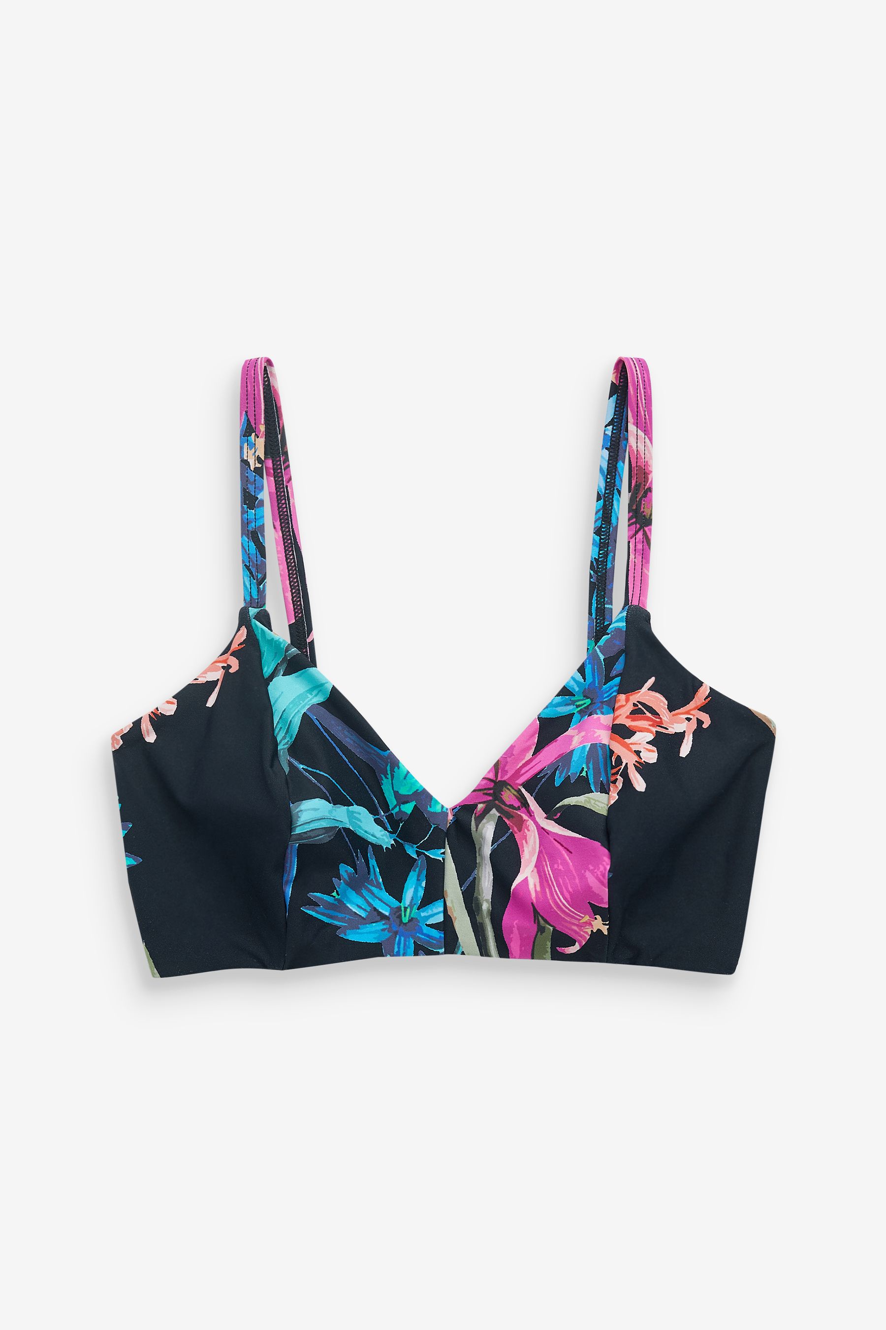 Buy DD+ Non Pad Triangle Crop Bikini Top from Next Ireland