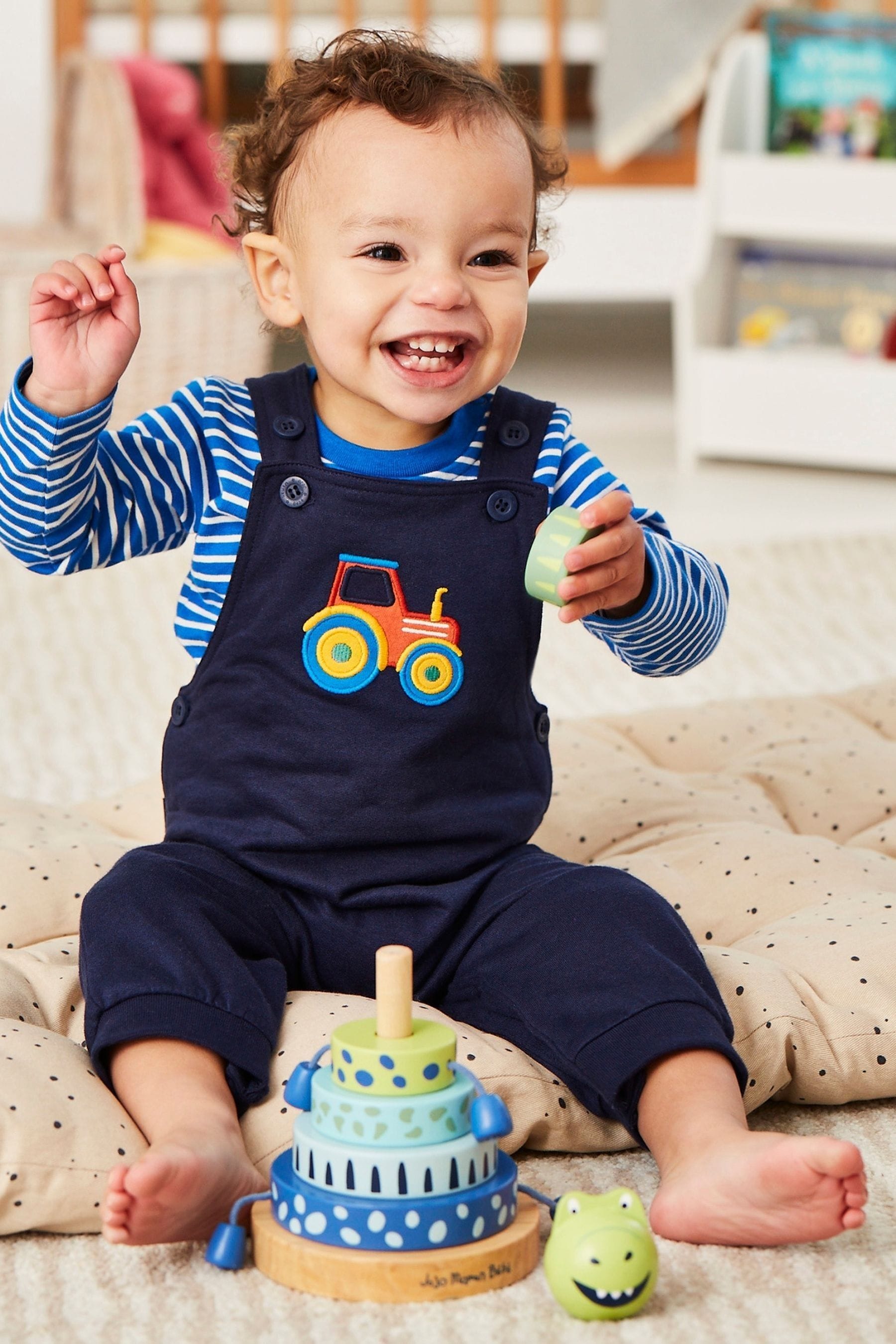 Buy JoJo Maman Bébé Green Dino Wooden Stacker from the Next UK online shop