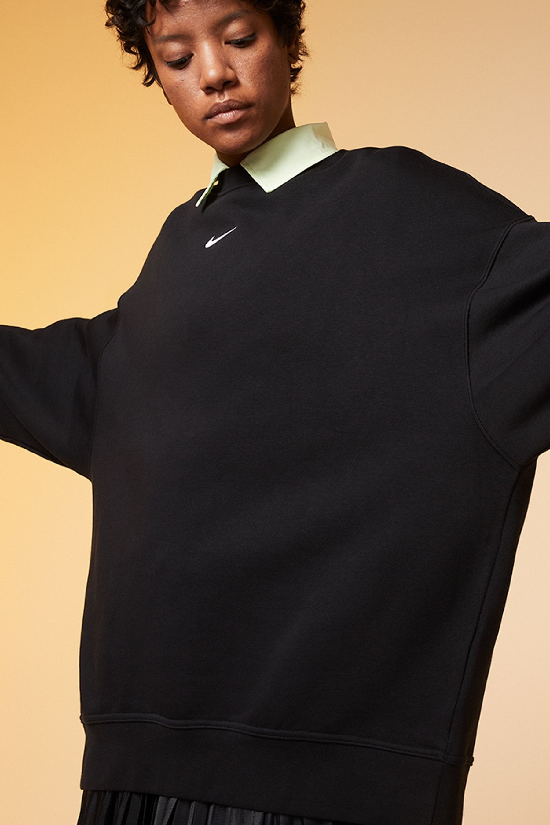 Buy Nike Oversized Long Line Crew Sweatshirt from Next Ireland