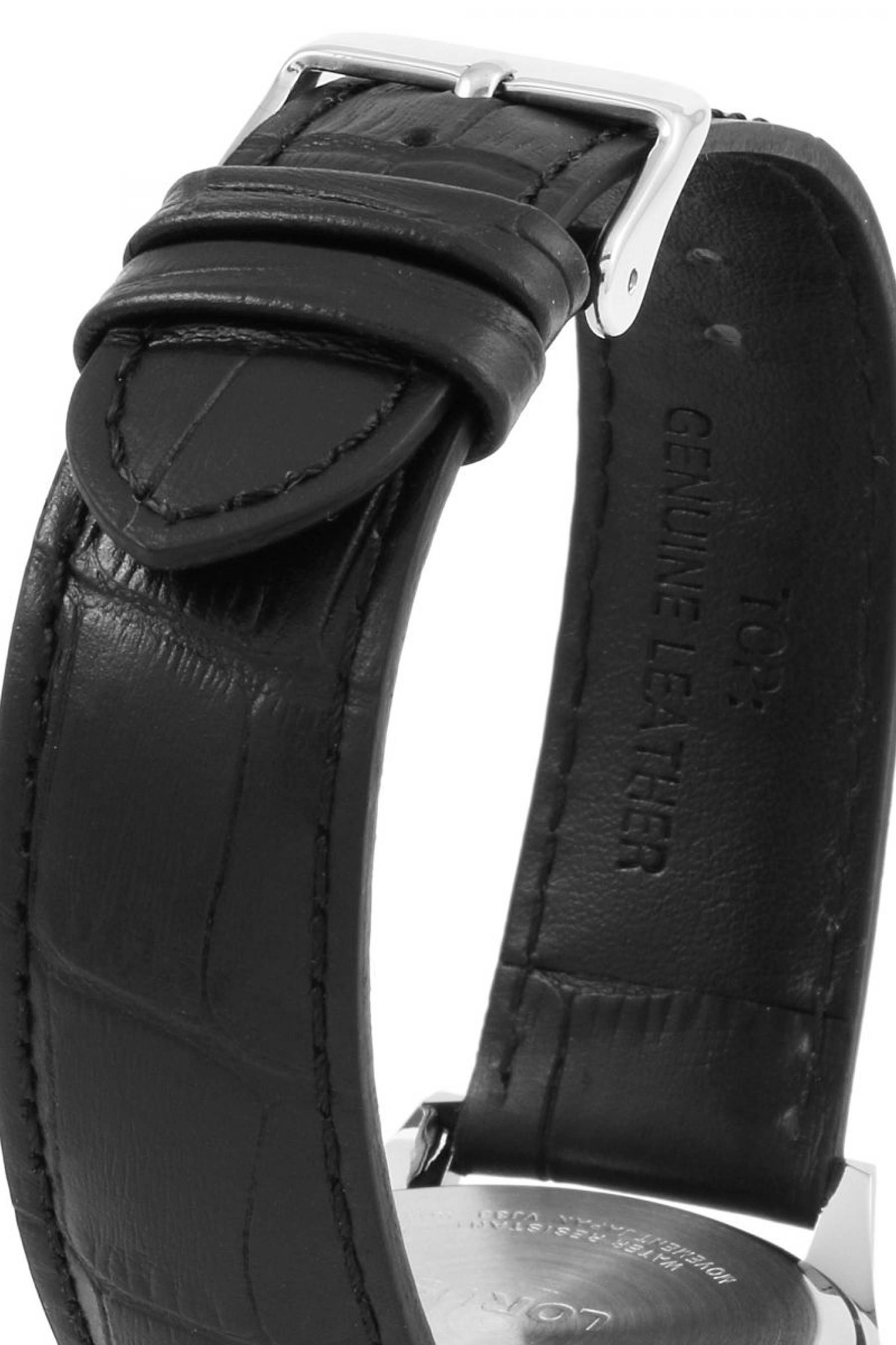 Buy Lorus Gents Lumibrite White Dial Leather Strap Watch from the Next