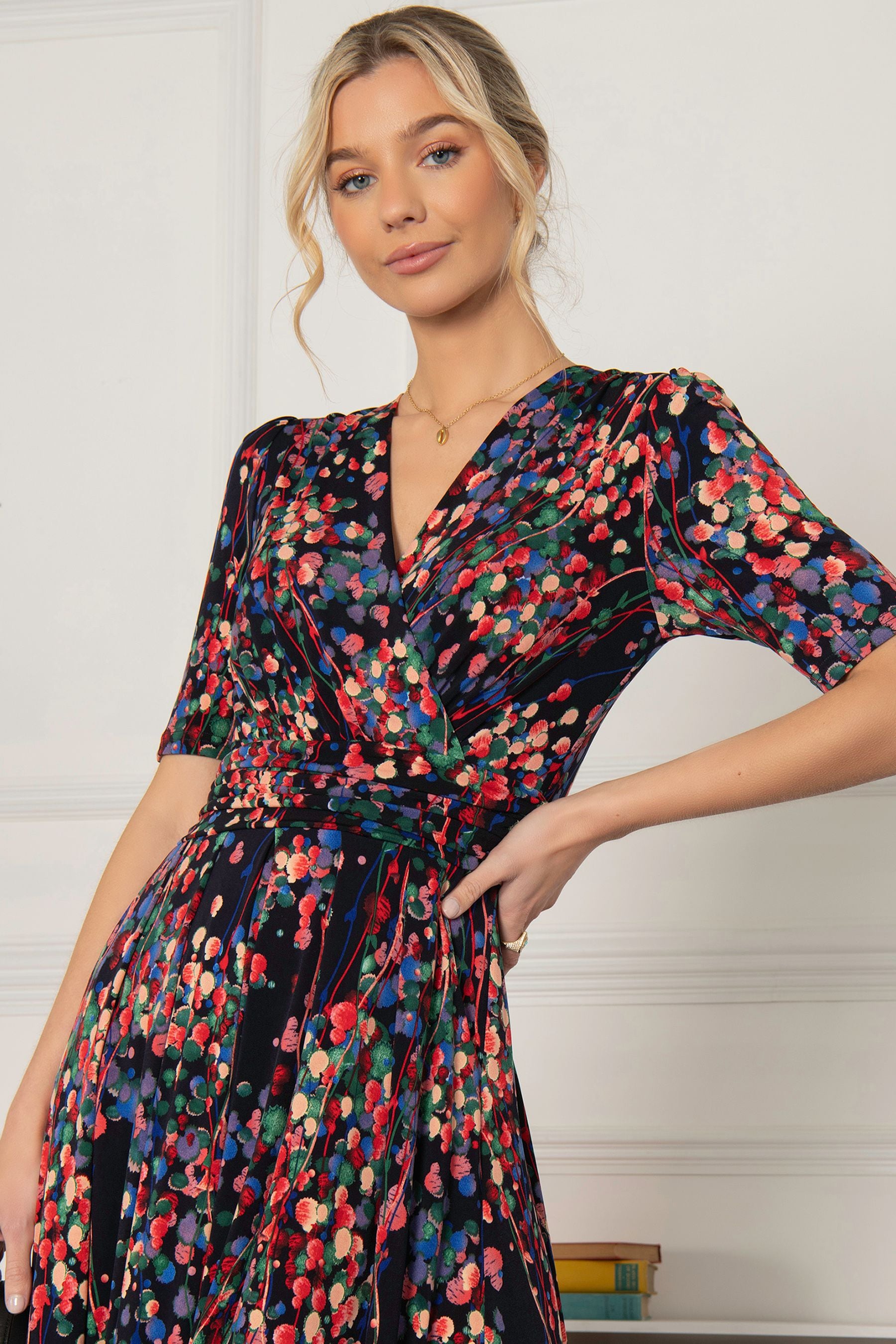 Buy Jolie Moi Blue Asuka Jersey Maxi Dress from the Next UK online shop