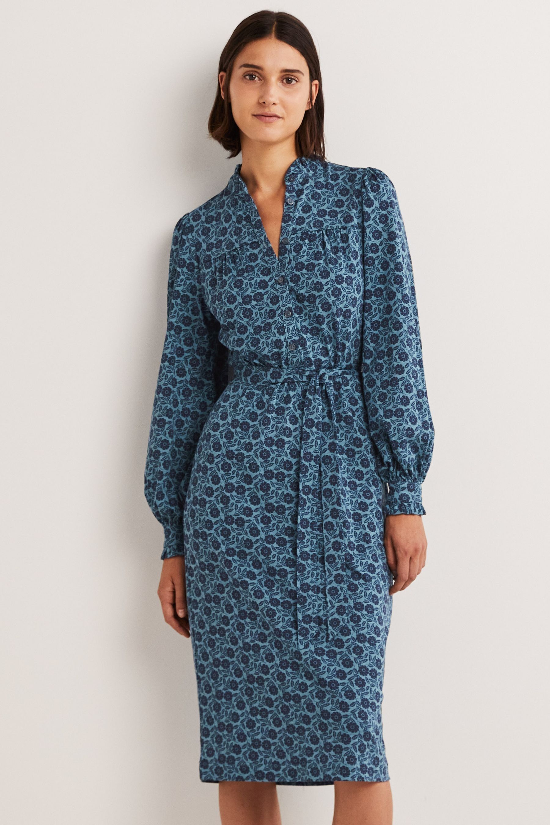 Buy Boden Column Jersey Midi Shirt Dress from Next Ireland