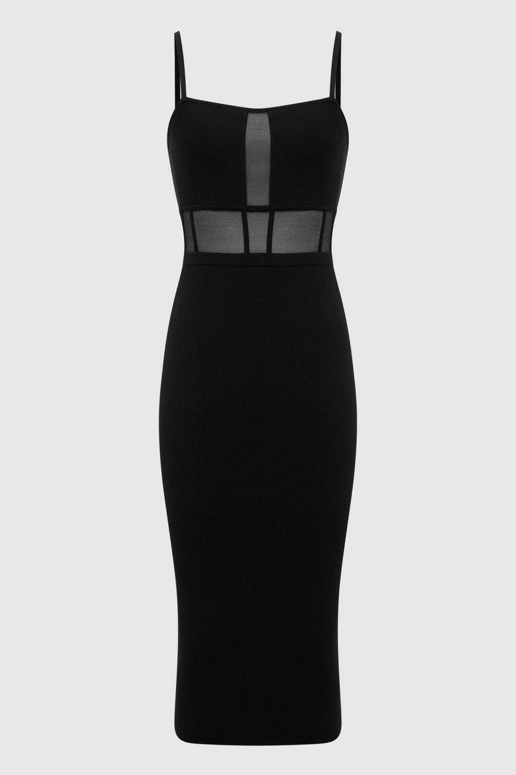 Buy Reiss Black Luisa Knitted Bodycon Dress from the Next UK online shop
