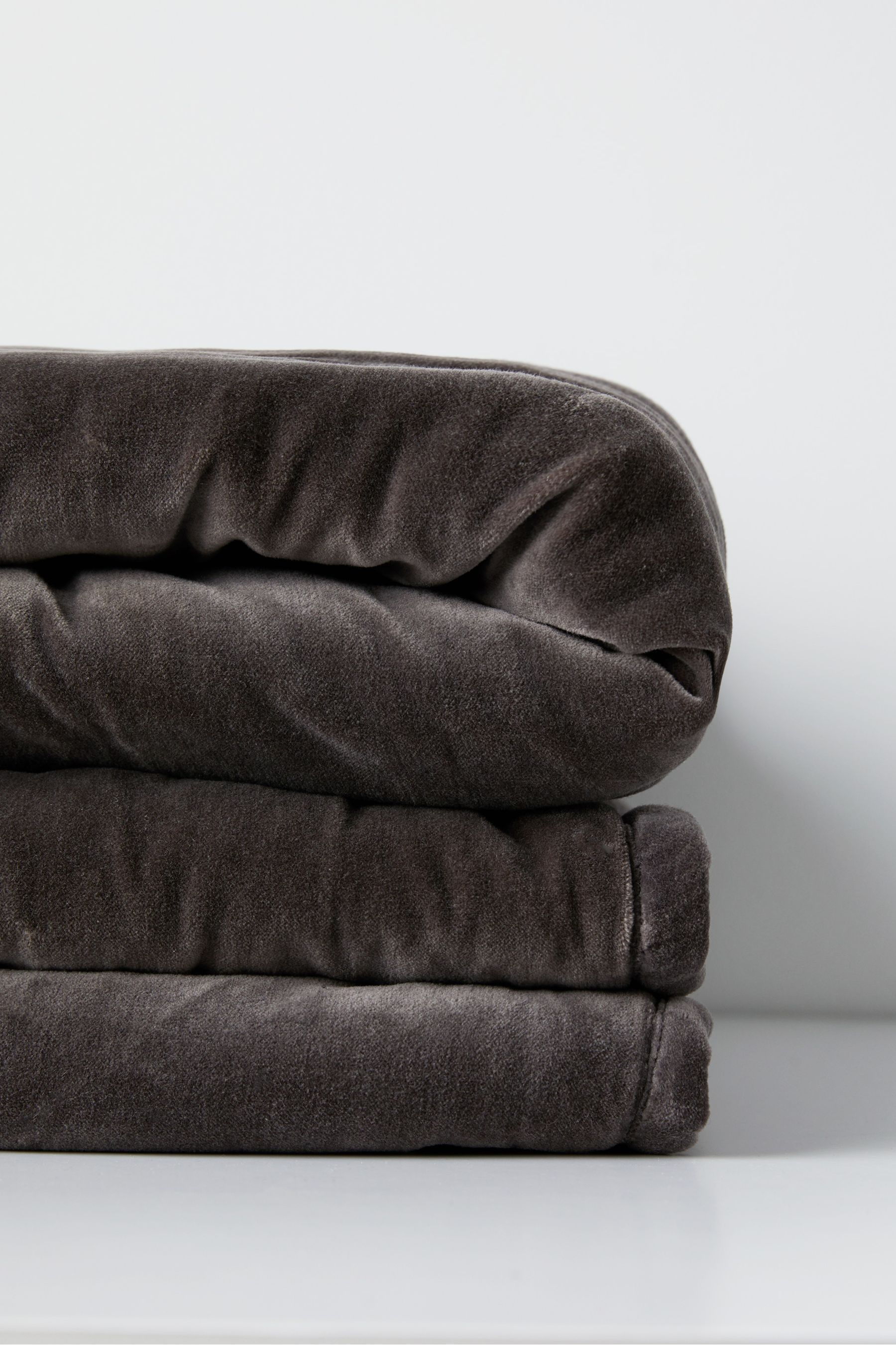 Buy Truly Grey Reversible Velvet Eiderdown from the Next UK online shop