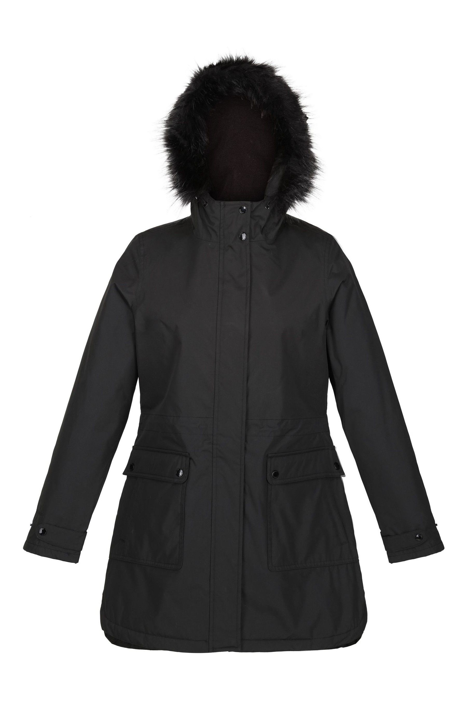 Buy Regatta Sabinka Longline Waterproof Insulated Black Jacket from the Next UK online shop