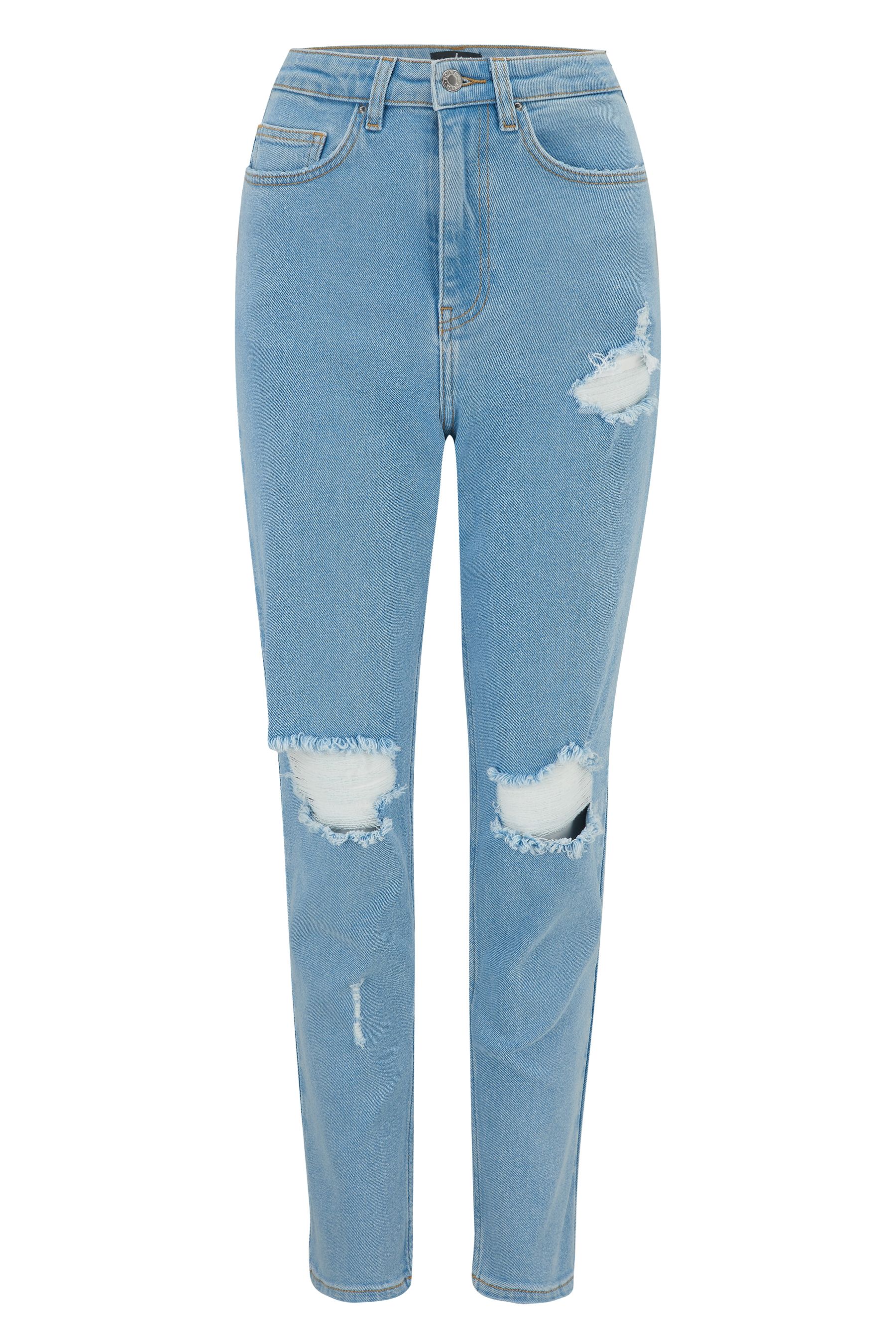 Buy Pour Moi Blue Aubrey Ripped Jeans from the Next UK online shop