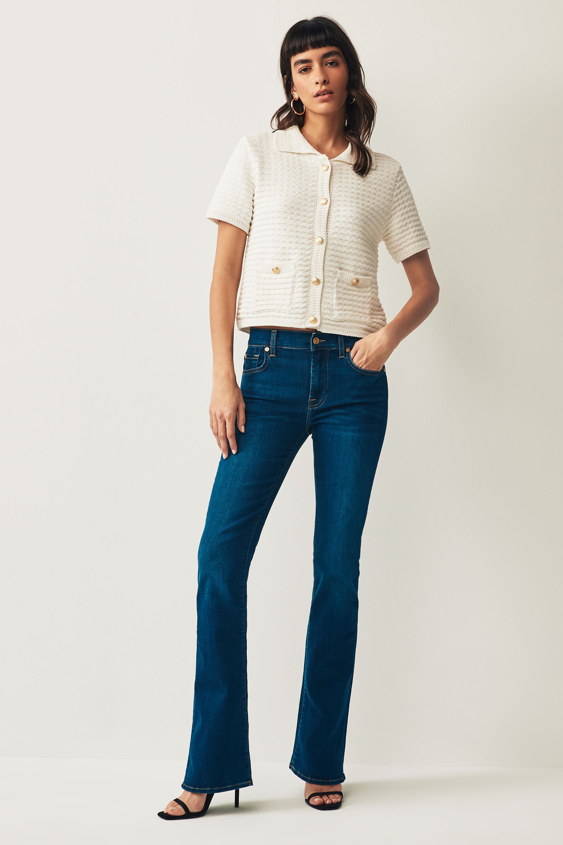 Curved Denim Pant | Rinsed