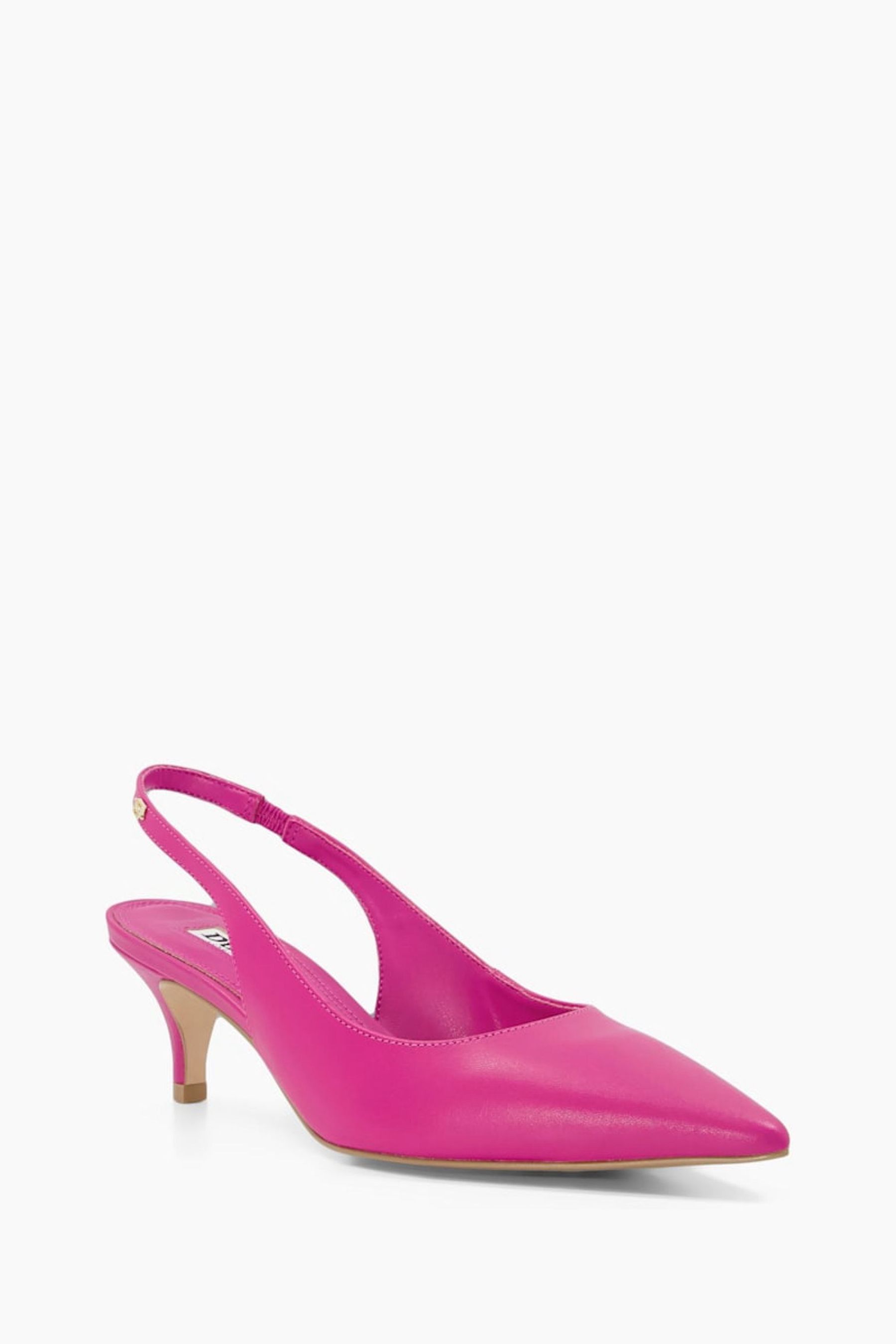 Buy Dune London Pink Capitol Kitten Slingback Shoes from Next Ireland