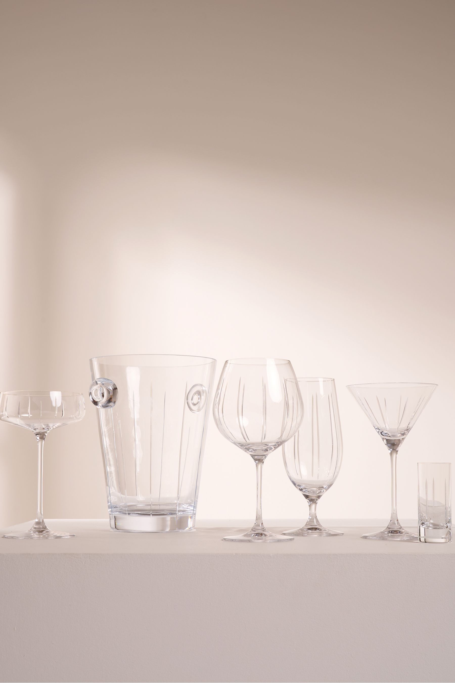 Buy Truly Set of 4 Clear Soho Cut Crystal Gin Glasses from the Next UK
