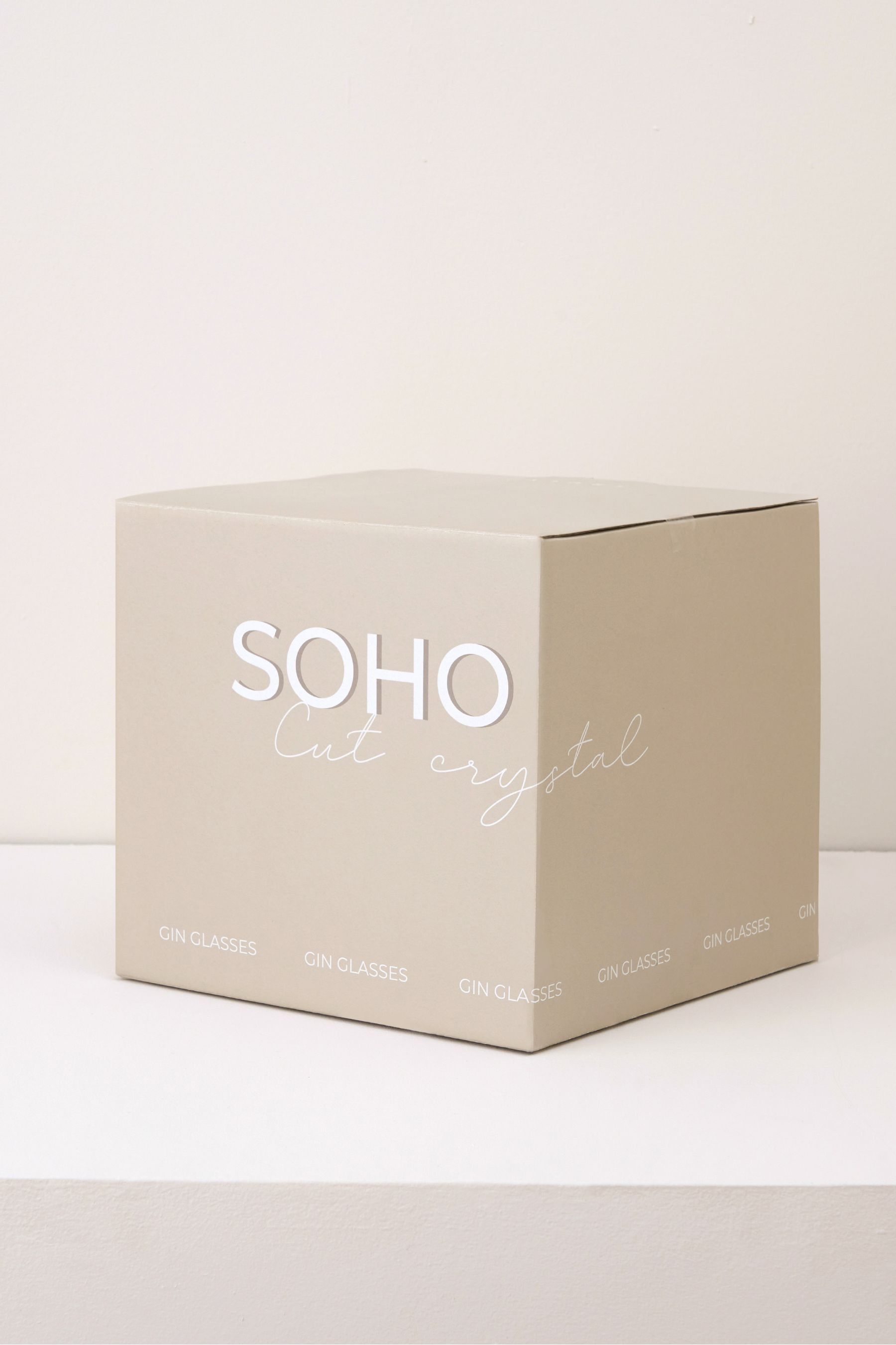 Buy Truly Set of 4 Clear Soho Cut Crystal Gin Glasses from the Next UK