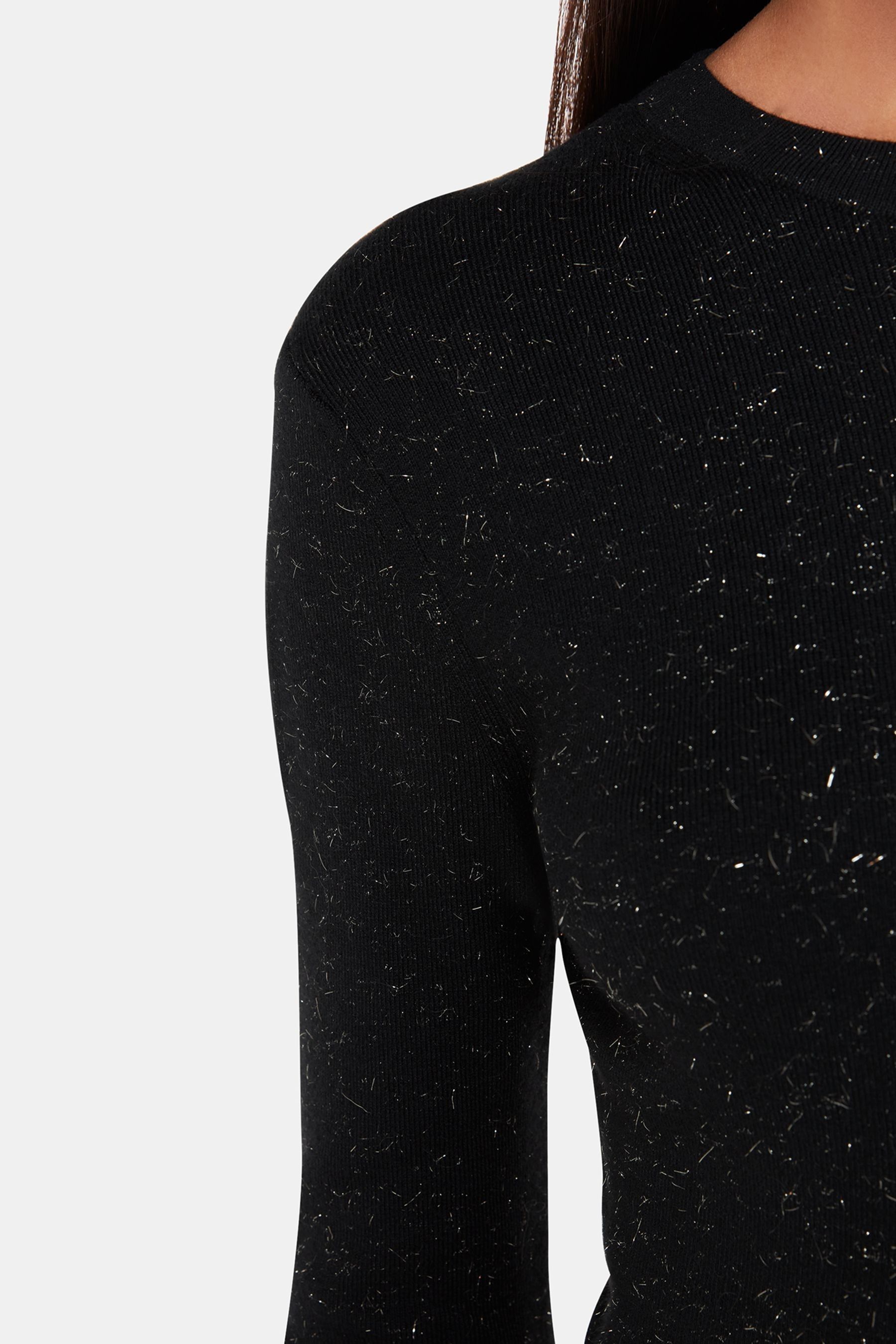 Buy Whistles Annie Sparkle Black Knit Dress from the Next UK online shop