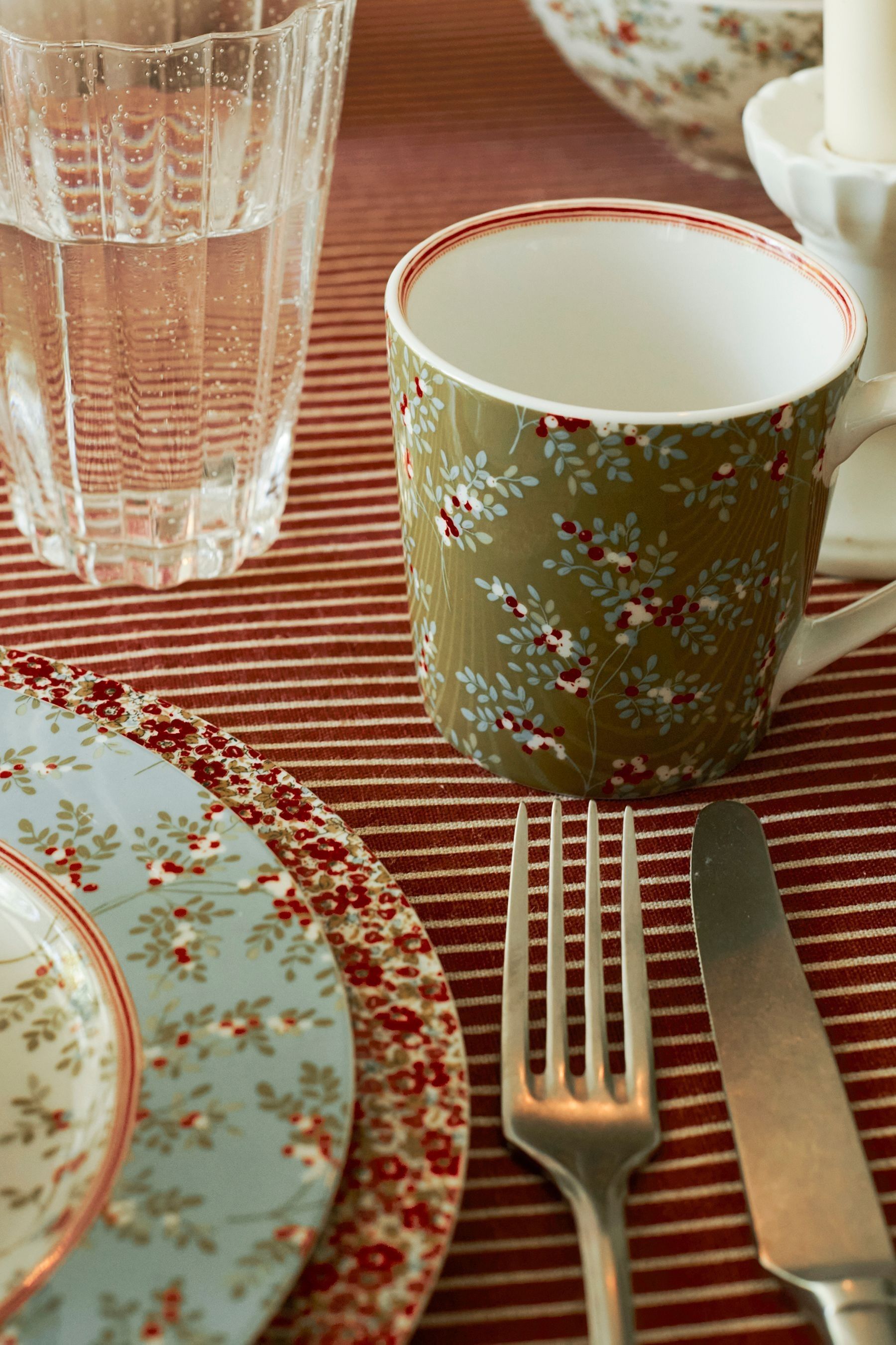 Buy Laura Ashley Set of 4 Green Stockbridge Green Mugs from the Next UK