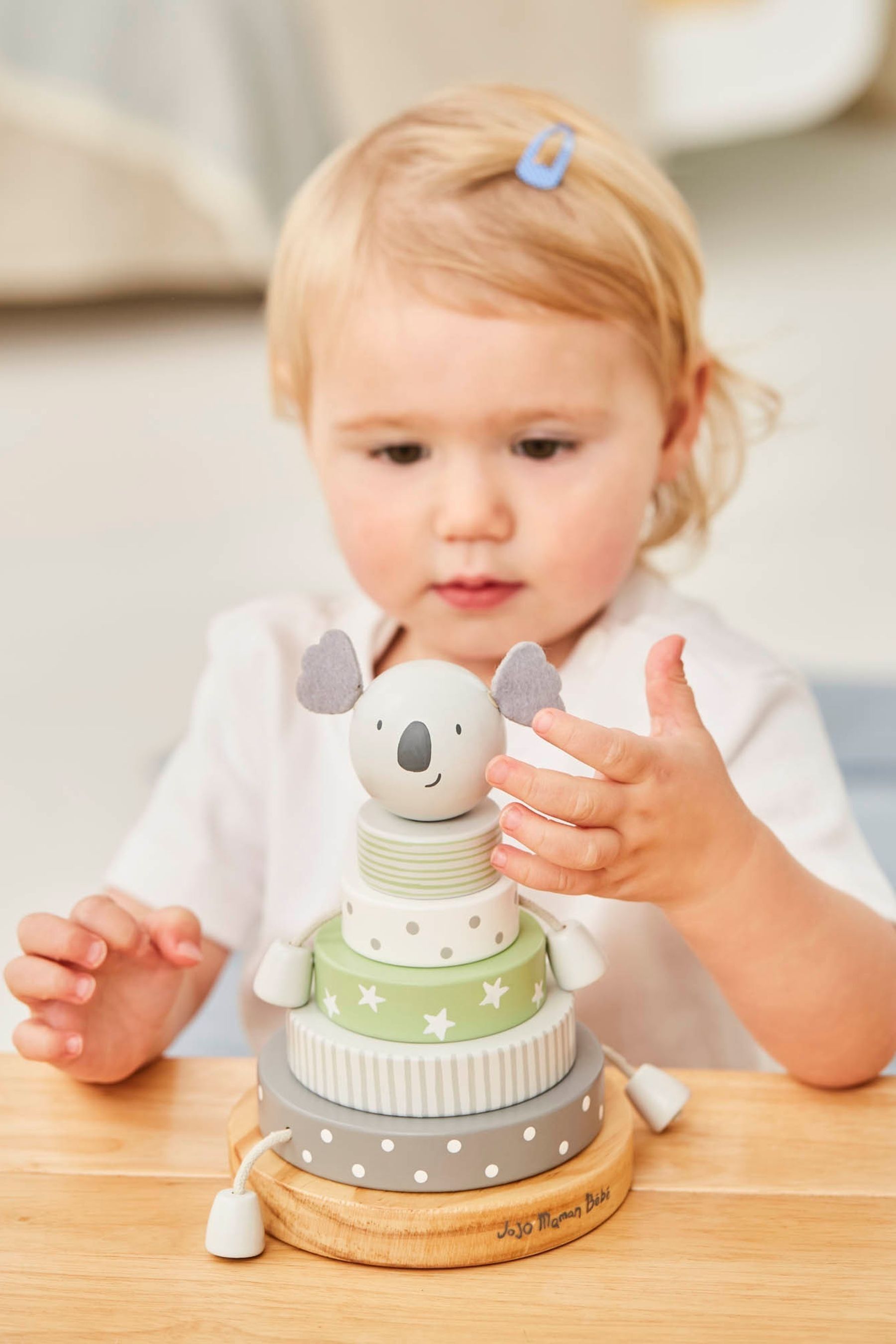 Buy JoJo Maman Bébé Grey Koala Wooden Stacking Toy from the Next UK online shop