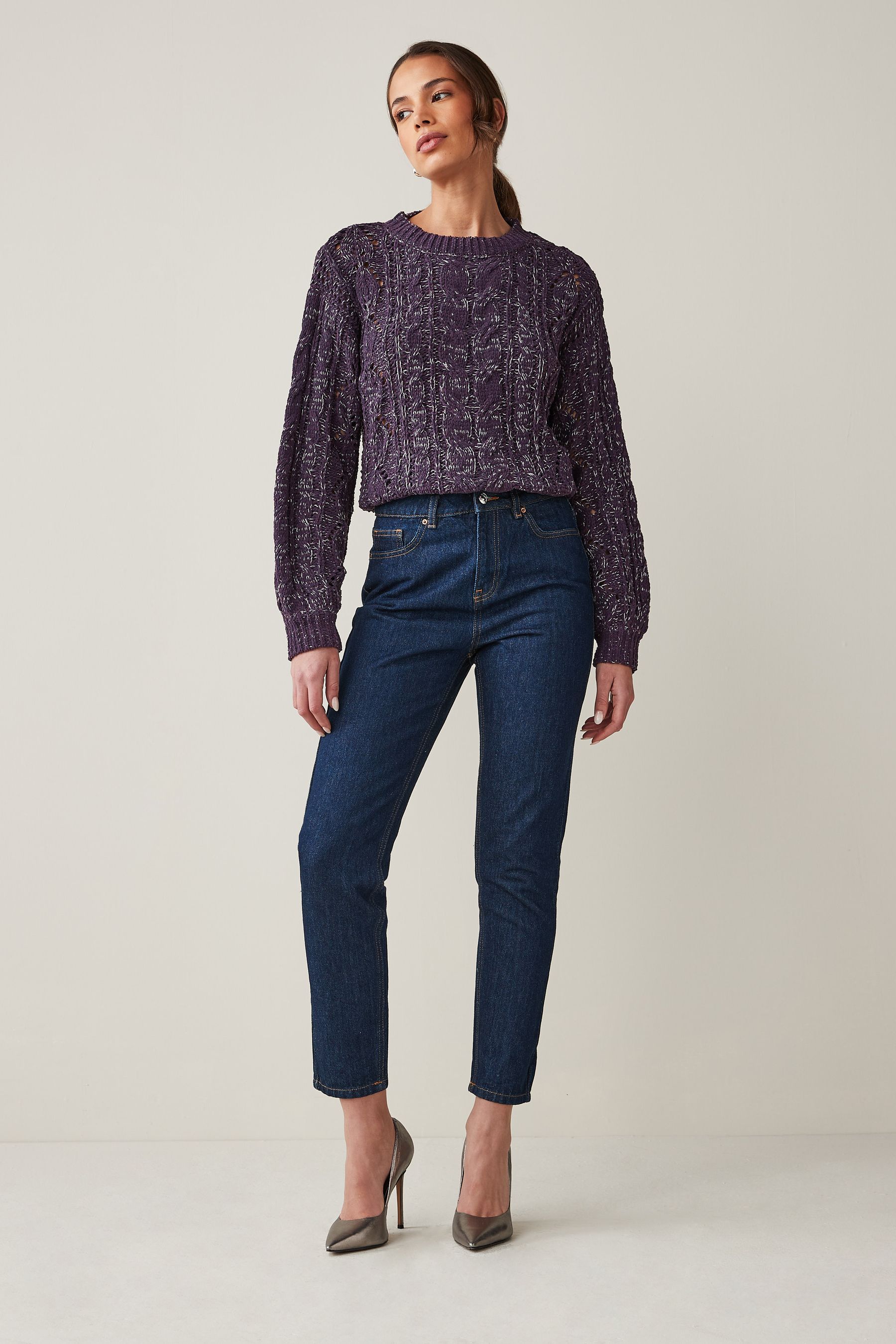 Buy Stitch Plait Detail Crew Neck Jumper bei Next Deutschland