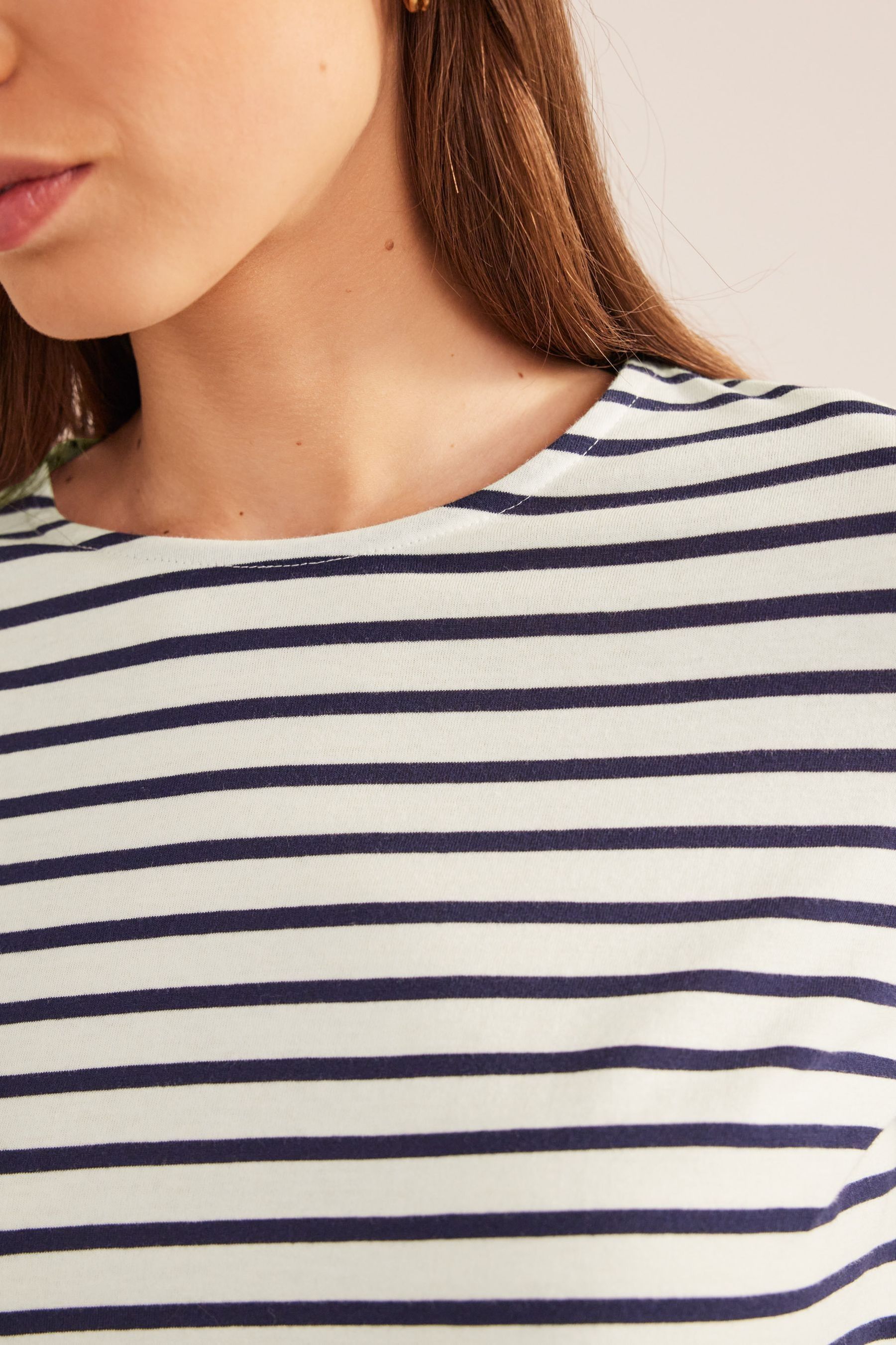 Buy Boden Bea Long Sleeve Breton T-Shirt from Next New Zealand