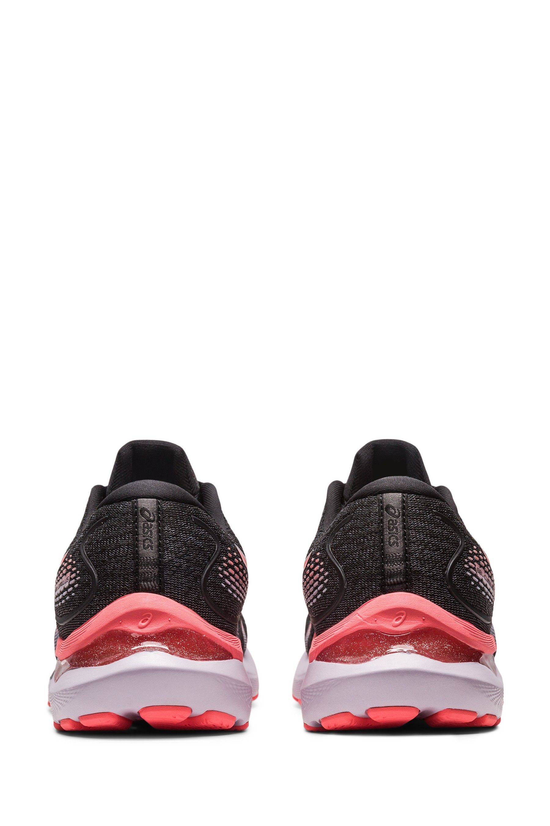 asics black and pink trainers