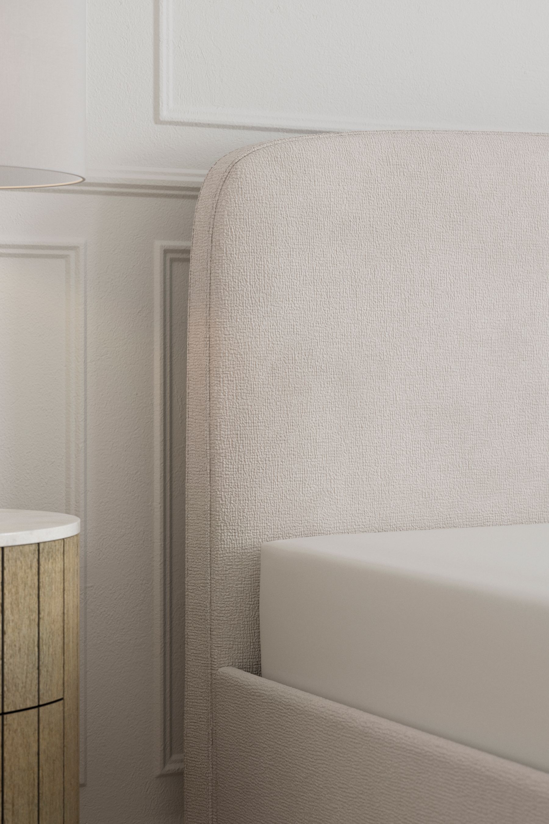 Buy Plush Chenille Natural Oyster Matson Upholstered Ottoman Storage