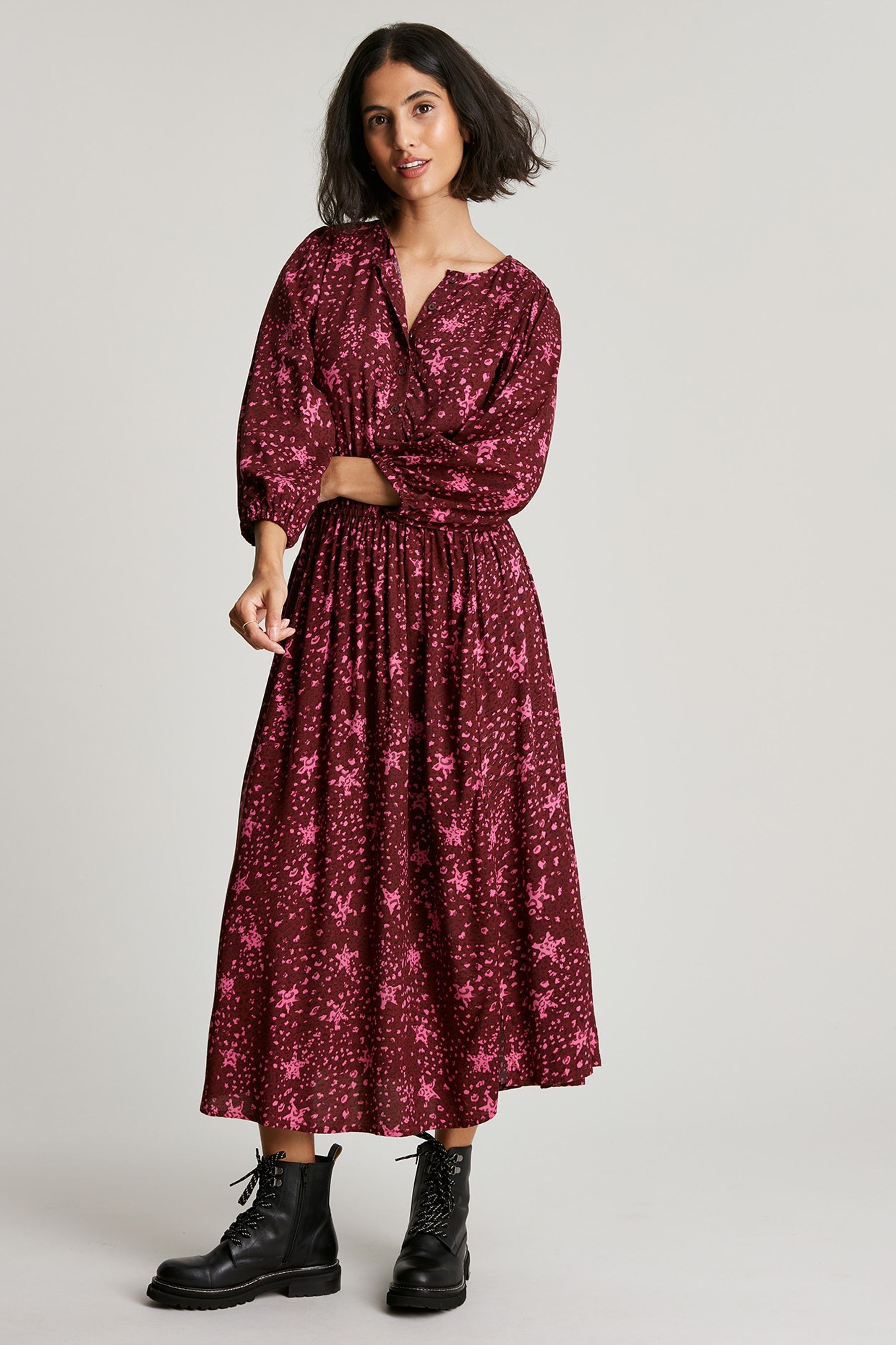 Buy Joules Pink Gee Button Down Dress from Next Ireland