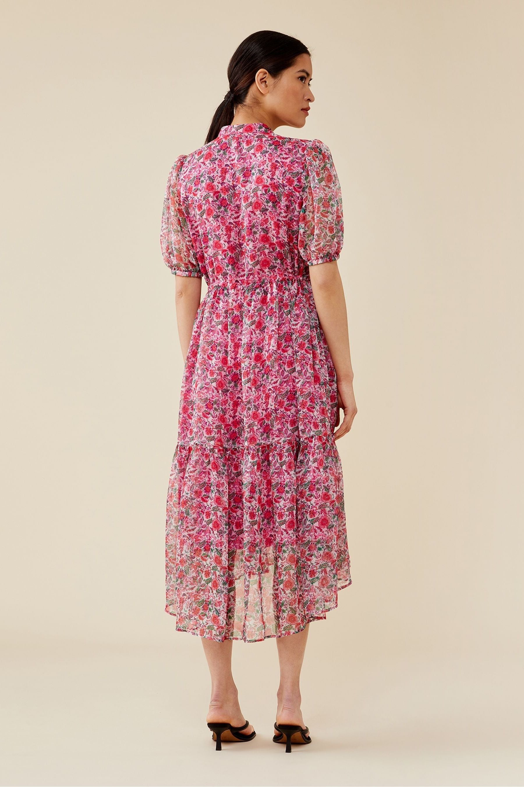 Buy Finery Pink Peggy Floral Dress from Next Luxembourg