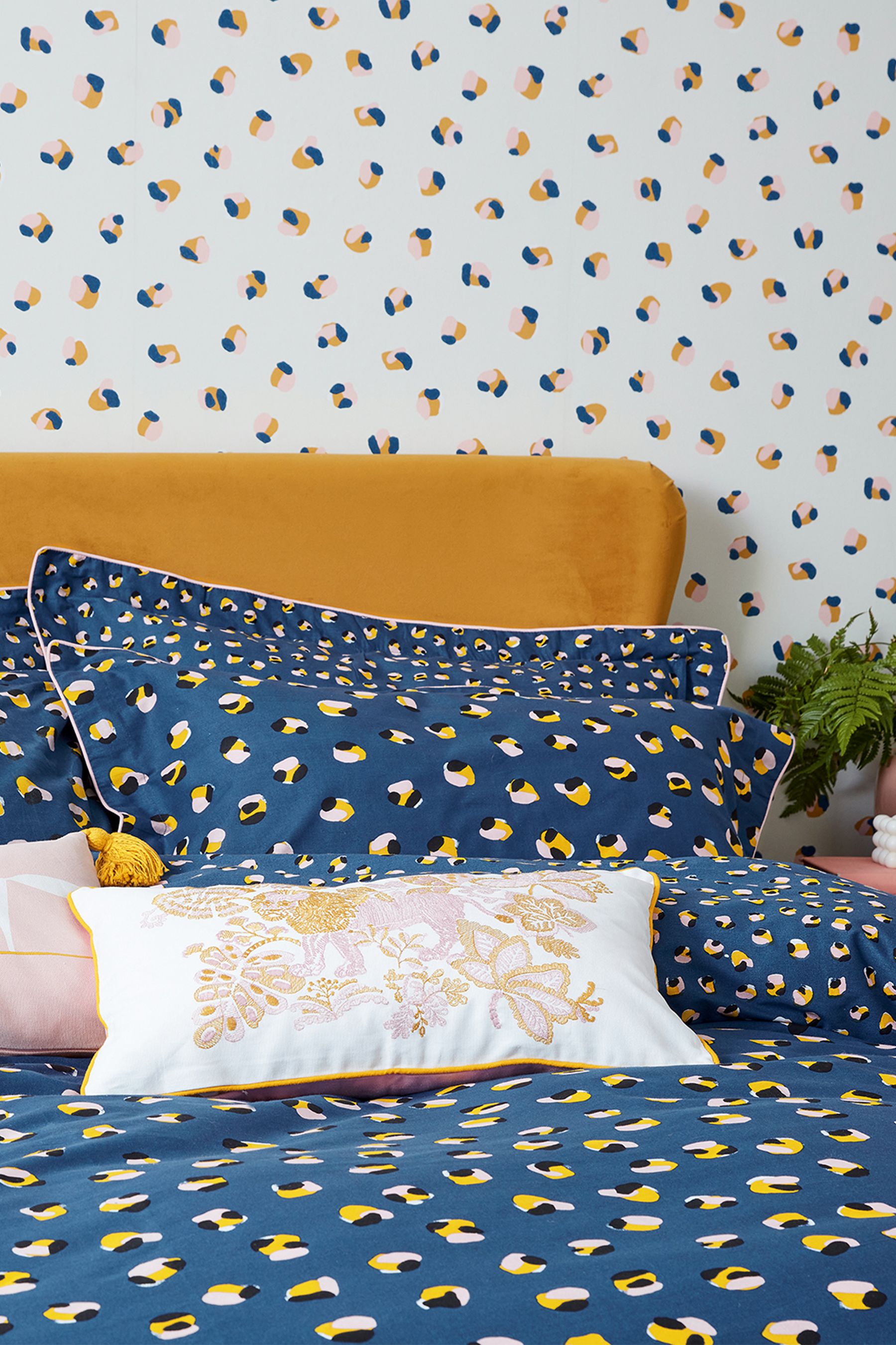 Buy Scion Pink Leopard Dots Cushion from the Next UK online shop