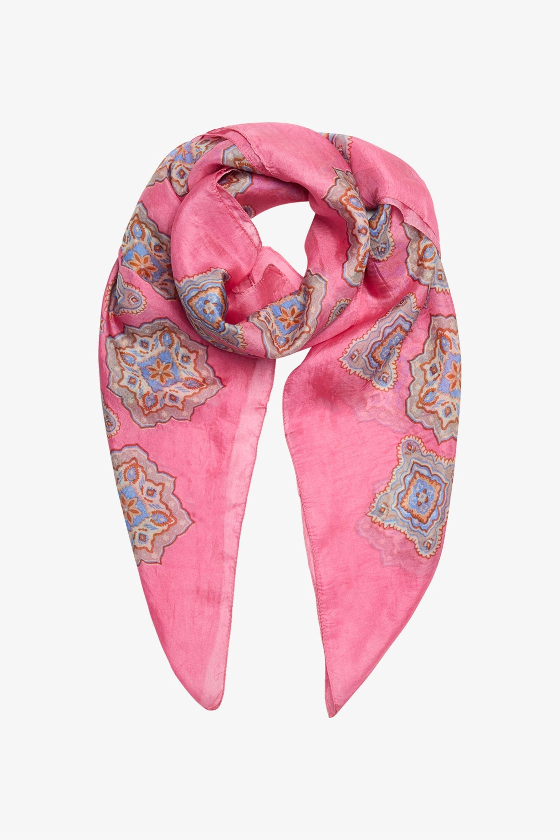 Buy Unmade Pink Opal Silk Scarf from the Next UK online shop