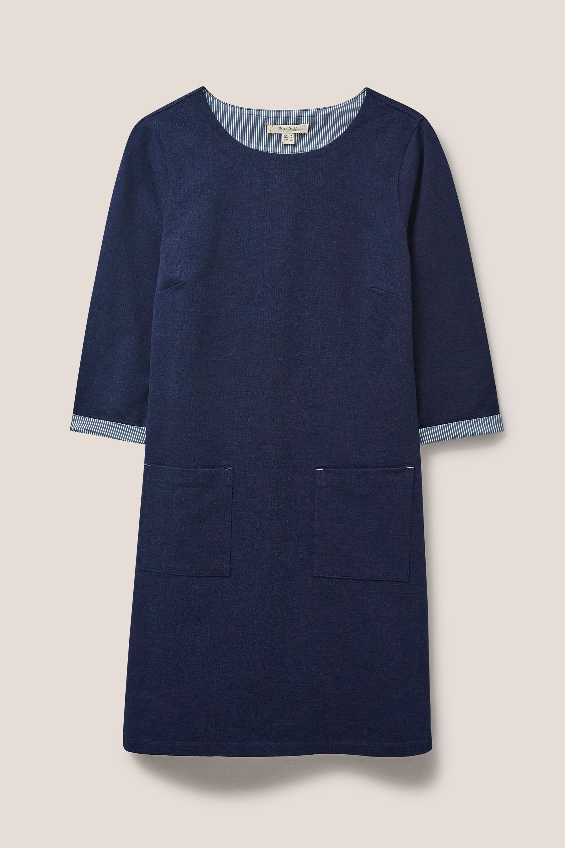 Buy White Stuff Blue Skye Cotton Denim Jersey Dress from Next Ireland