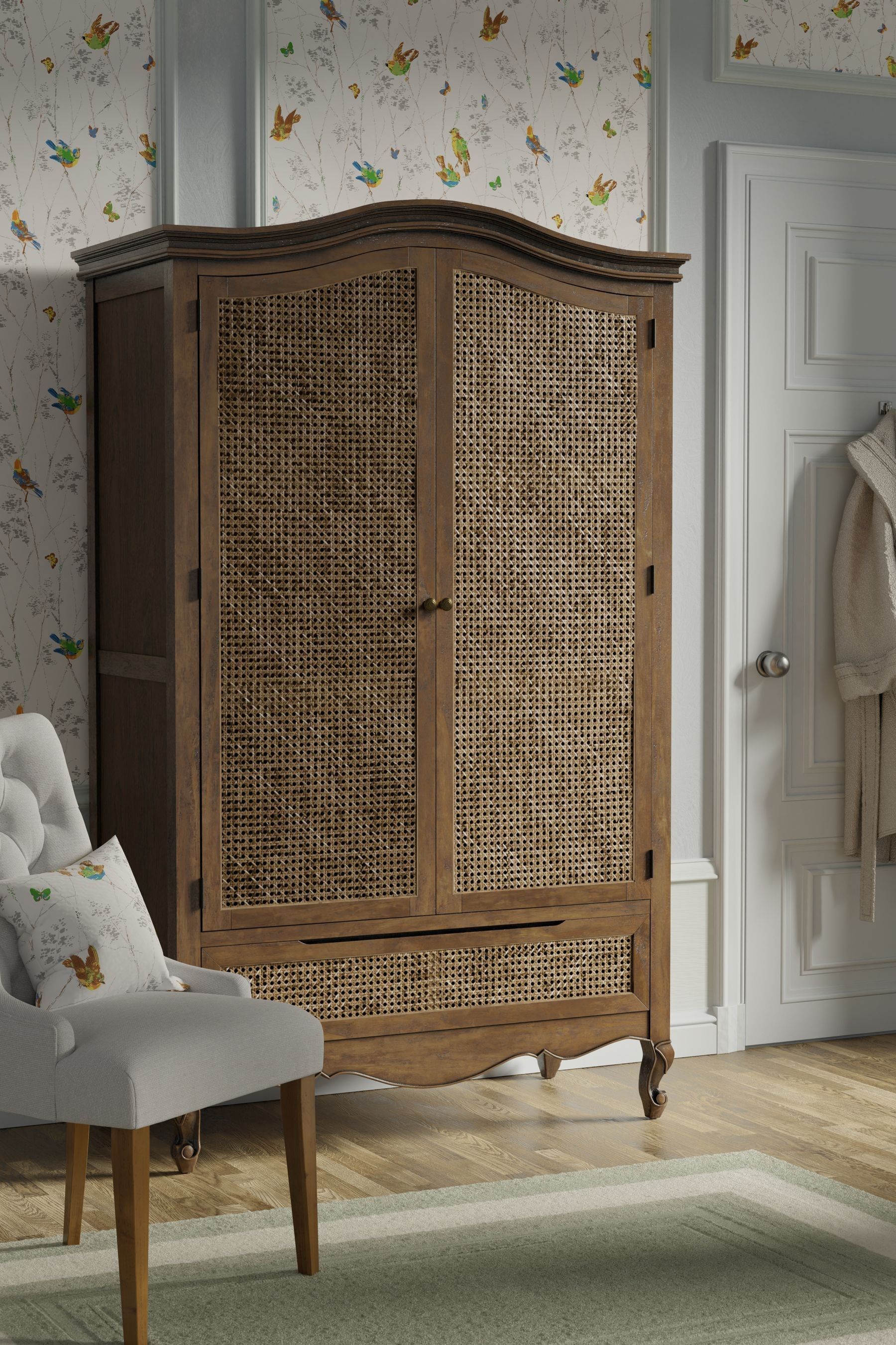 Buy Laura Ashley Montpellier 2 Door 1 Drawer Wardrobe from the Laura