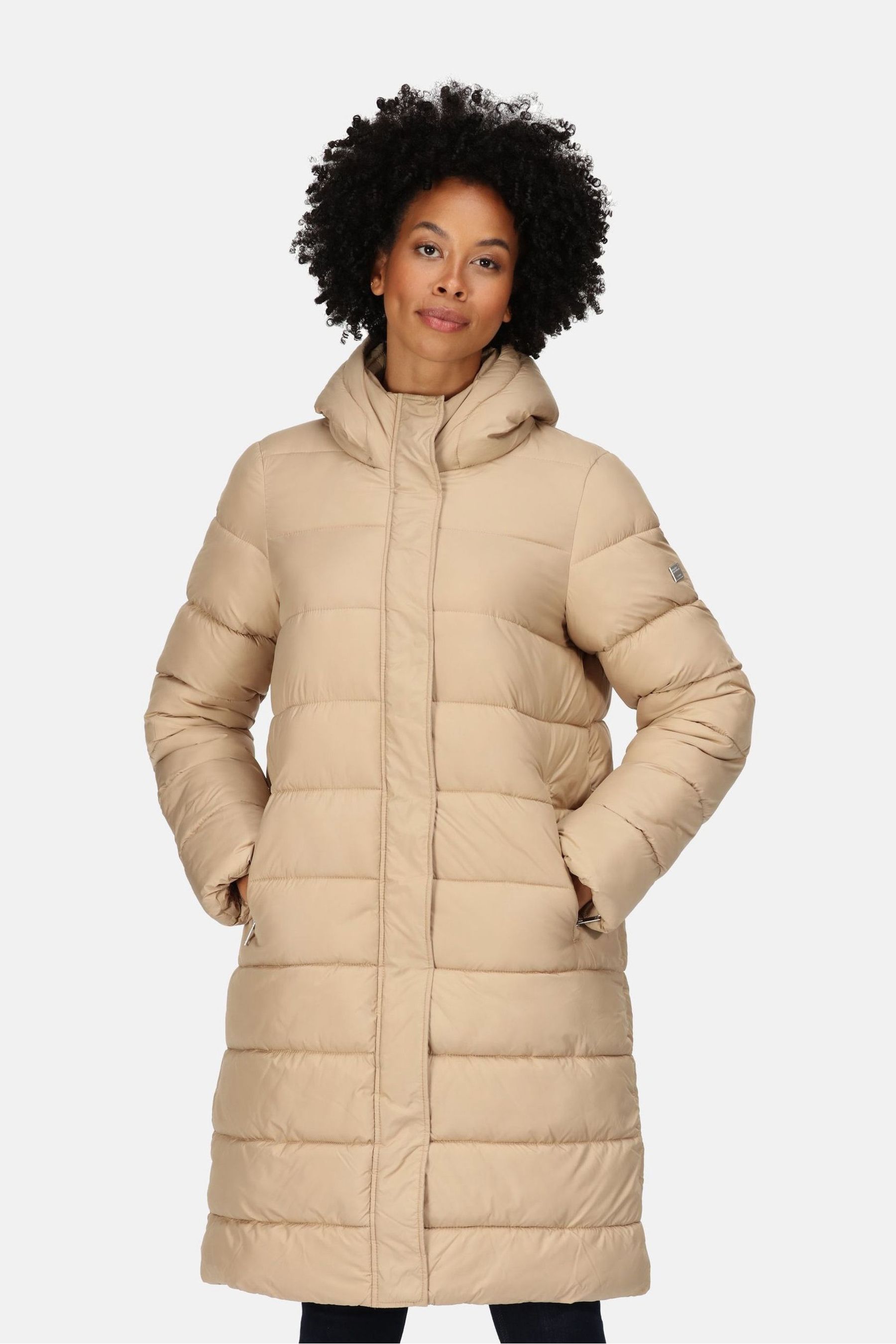 Buy Regatta Neutral Bodie Longline Duvet Puffer Jacket from Next Ireland