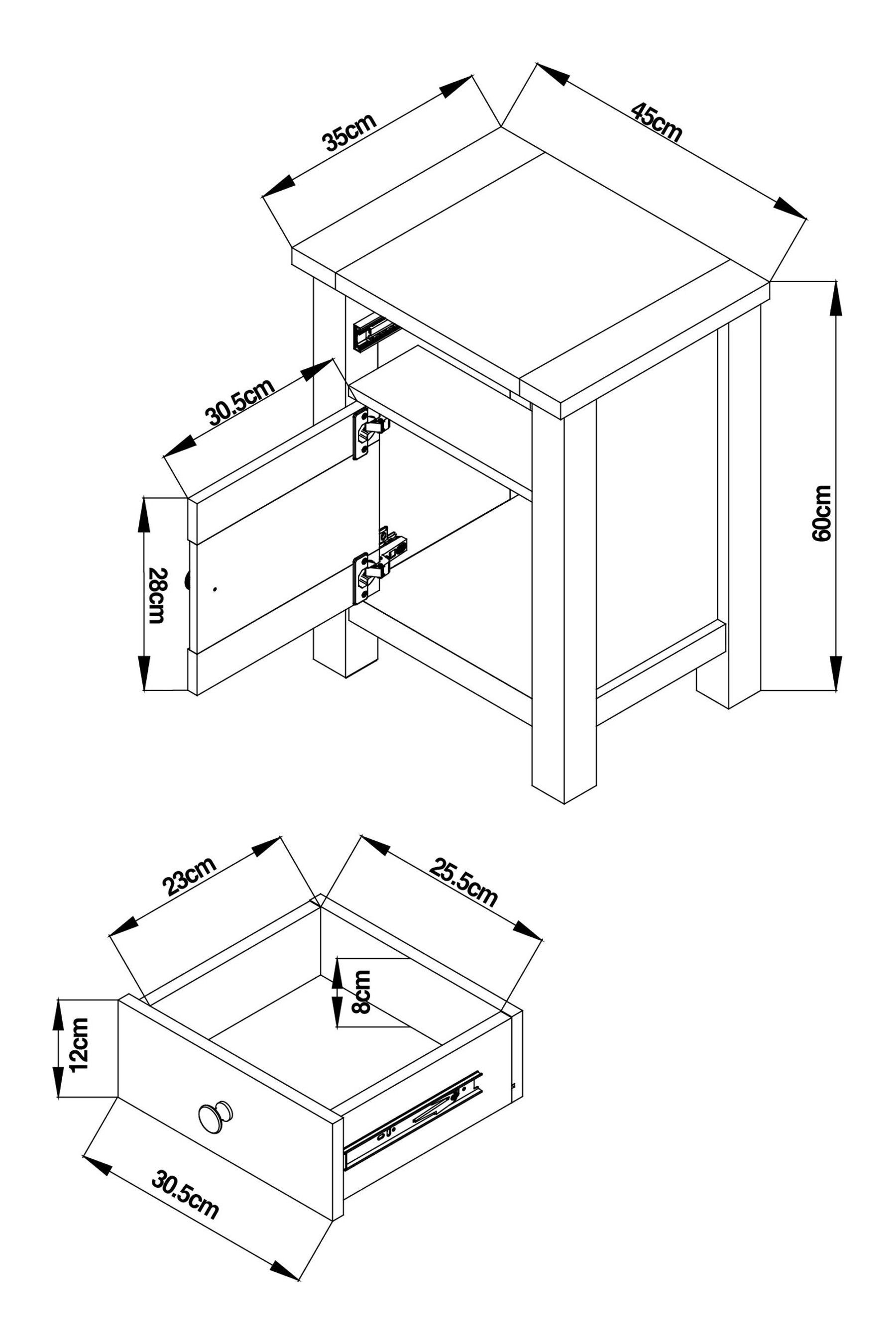 Buy Dove Grey Malvern Paint Effect 2 Drawer Bedside Table from the Next UK online shop
