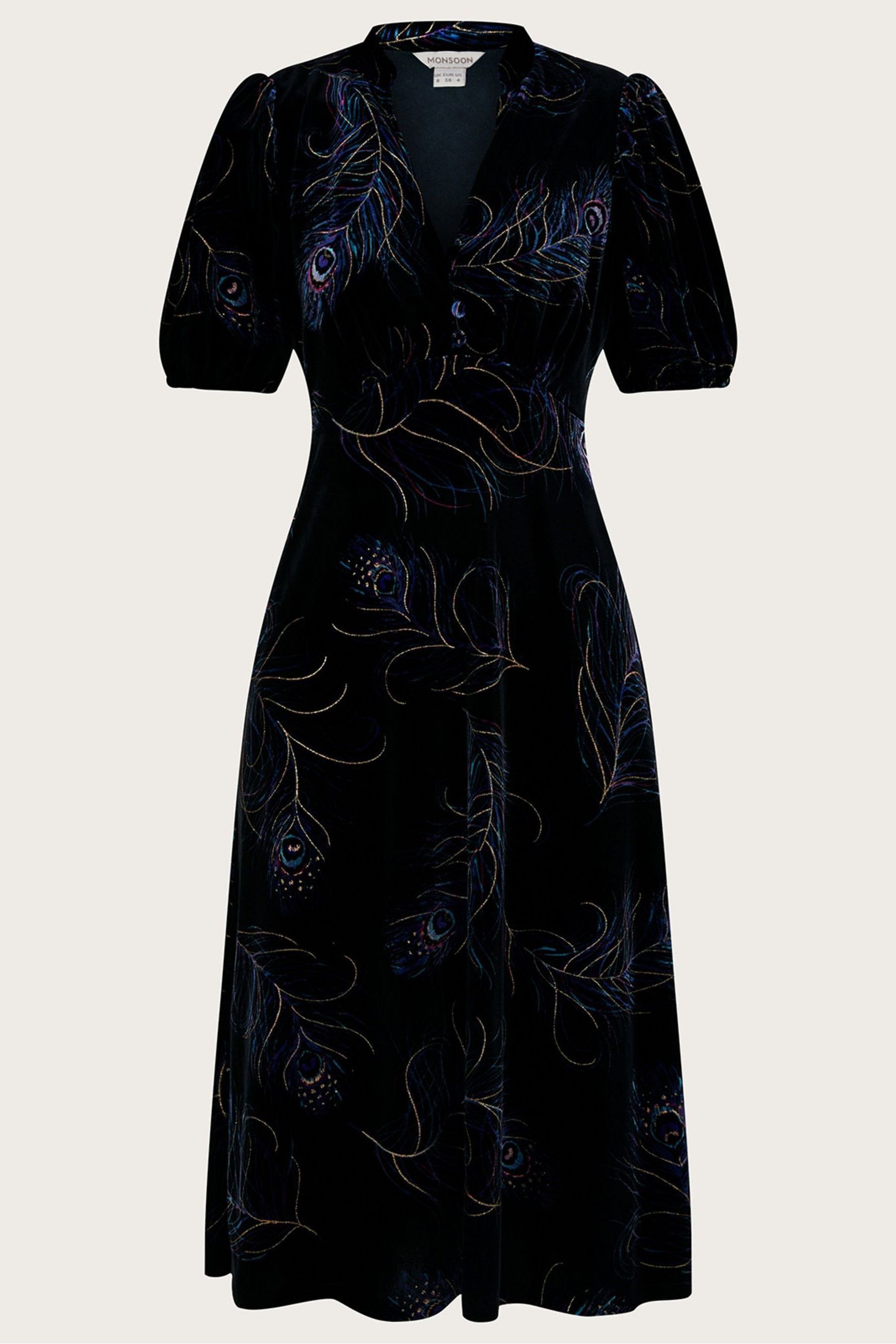 Monsoon nikki velvet dress